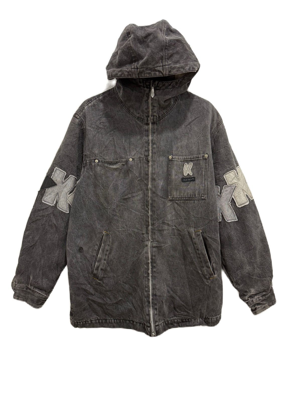 Karl Helmut JAPAN BRAND Karl Helmut Vintage Washed Denim Jacket K Patch Size US L / EU 52-54 / 3 - 3 Thumbnail