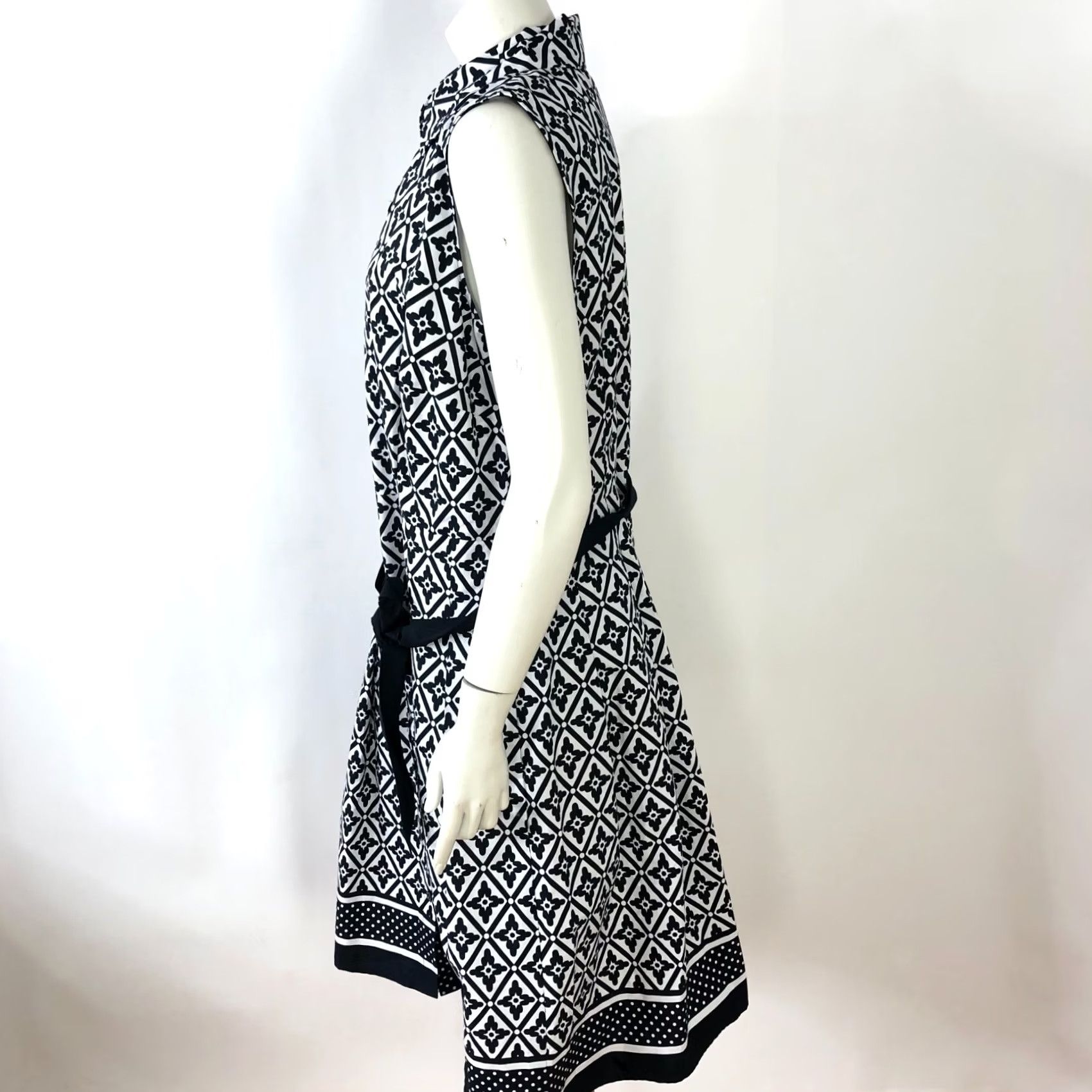Talbots Talbots 12 Midi Button Shirt Dress All Over Print Black Shirt Dress Ladies Regular 12 Black Talbots Dress Size XL / US 12-14 / IT 48-50 - 2 Thumbnail