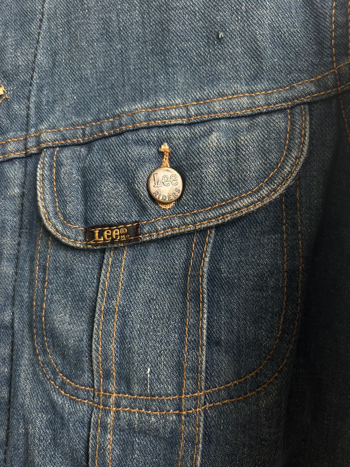 Lee VINTAGE 60s LEE Corduroy Neck Sanforize Trucker Denim Jacket Size US S / EU 44-46 / 1 - 10 Thumbnail