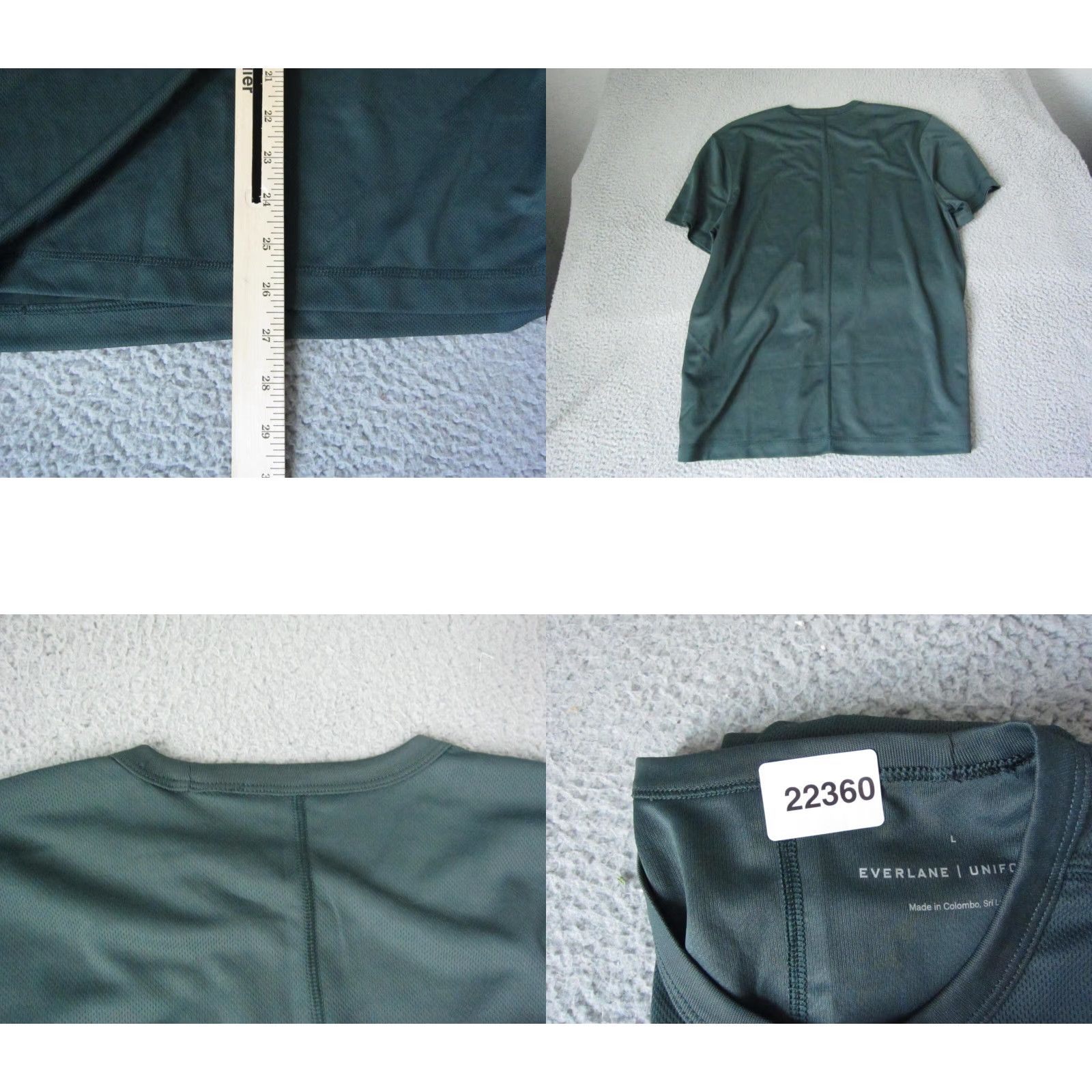 Everlane VINTAGE Everlane Shirt Adult Large Green Recycled Polyester Moisture Wicking Dry Mens Size US L / EU 52-54 / 3 - 8 Thumbnail