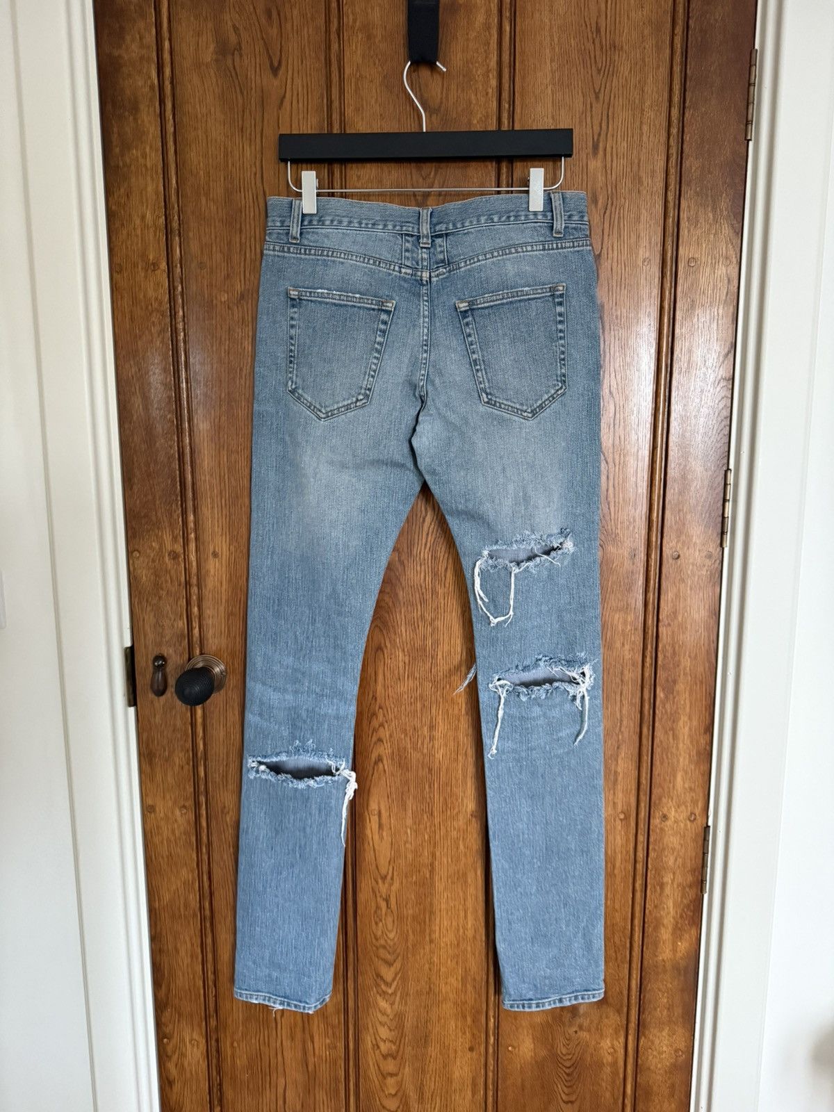 Saint Laurent Paris SS15 Saint Laurent Lenny Kravitz ripped denim jeans Hedi 31 Size US 31 - 15 Thumbnail