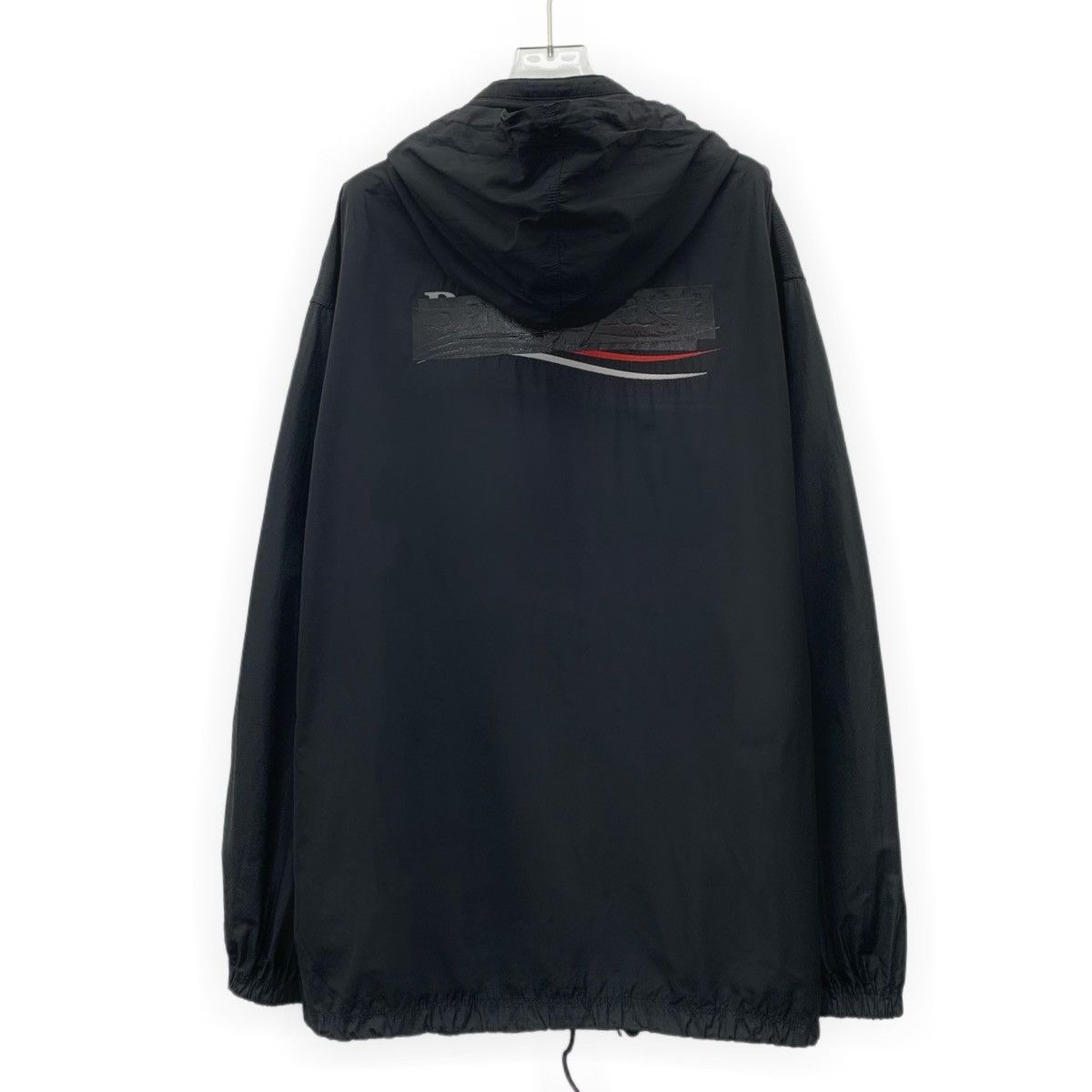Balenciaga Balenciaga Black Logo Monogram Embroidered Punch Jacket Size M / US 6-8 / IT 42-44 - 2 Thumbnail