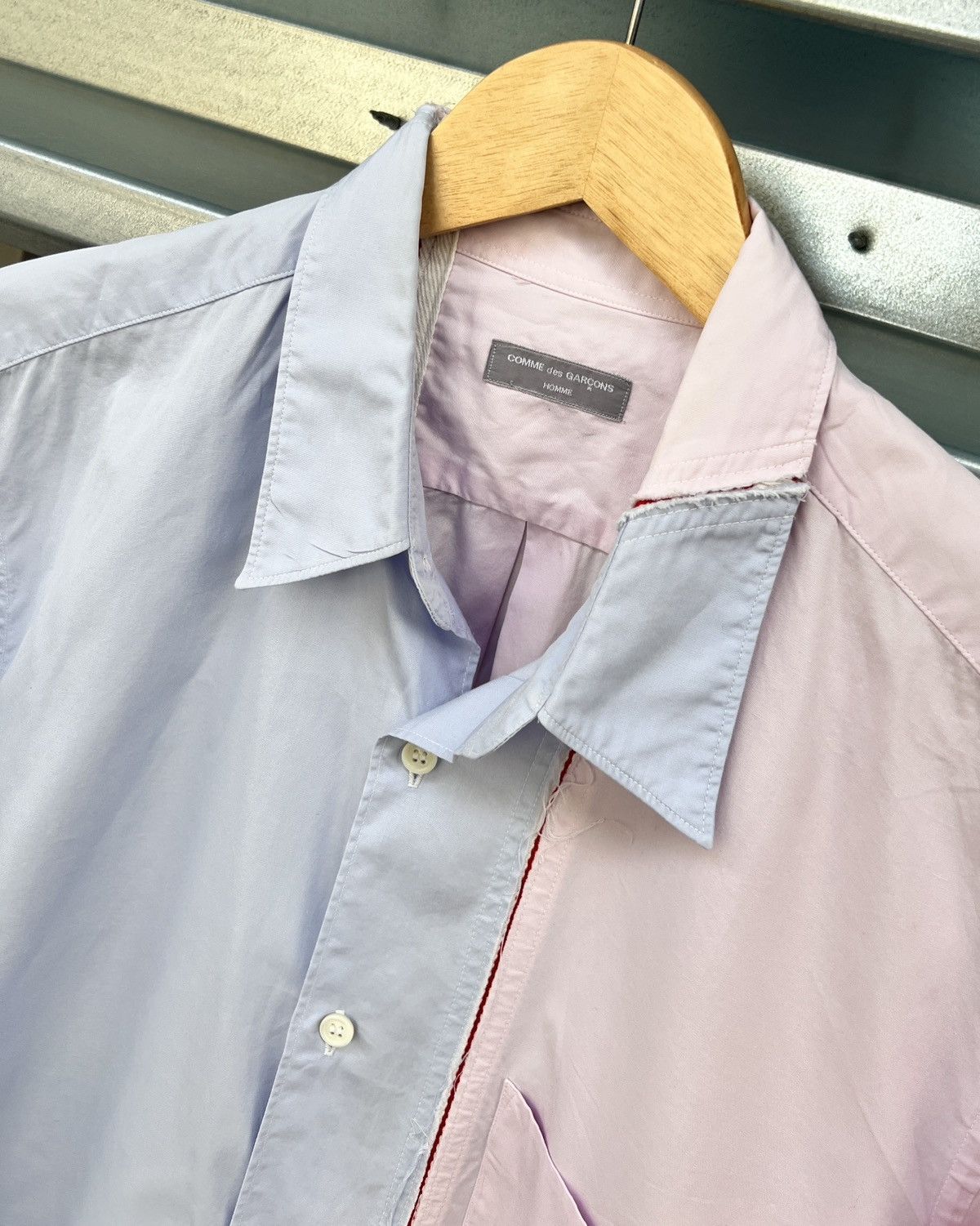 Comme des Garcons SS2000 RARE Reconstructed Split Artisan Shirt Size US M / EU 48-50 / 2 - 3 Thumbnail