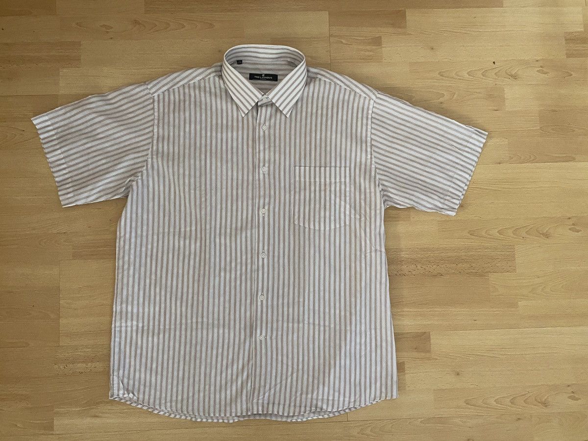 TED LAPIDUS Elegant classic Ted Lapidus Paris shortsleeve sommer shirt Size US XXL / EU 58 / 5 - 1 Thumbnail