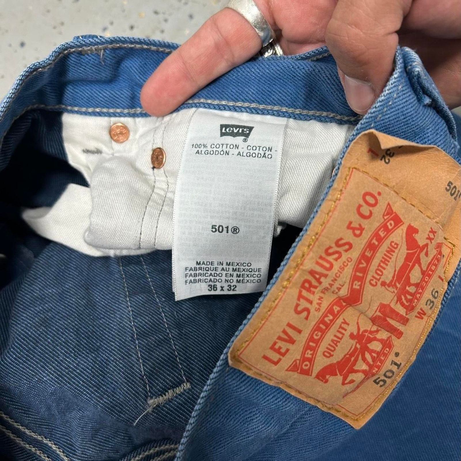 Levi's Levi's 501 blue denim jeans Size US 36 / EU 52 - 8 Thumbnail