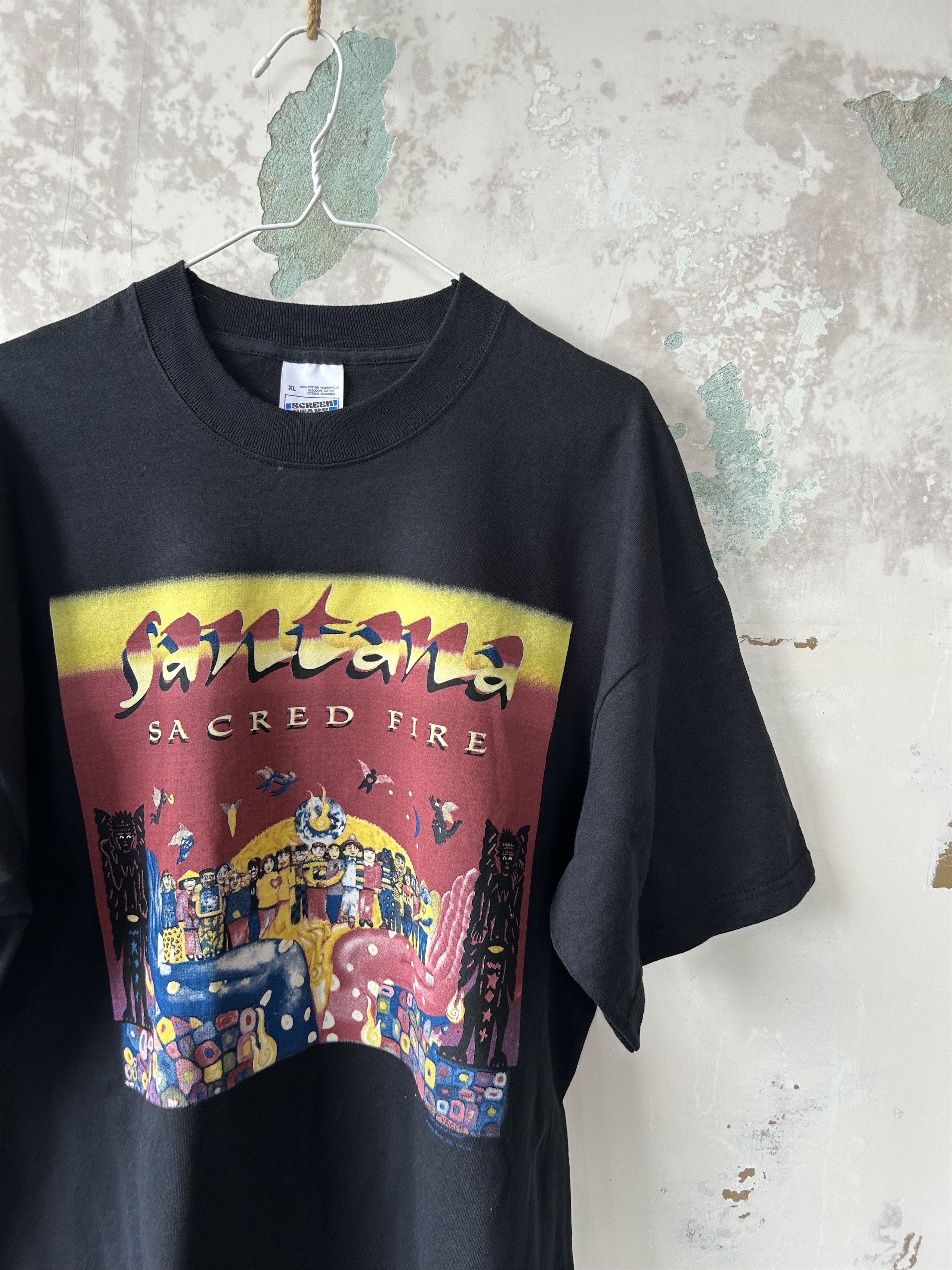 Band Tees Vintage Santana shirt Size US XL / EU 56 / 4 - 3 Thumbnail