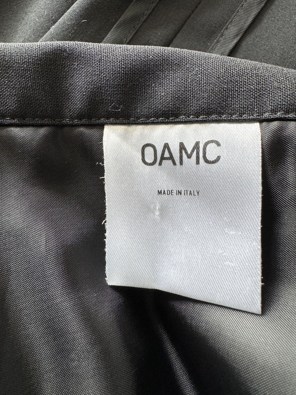 OAMC $1000 Runway Black Wool Reverse 2 Button Suit Pant Size US 33 - 13 Thumbnail
