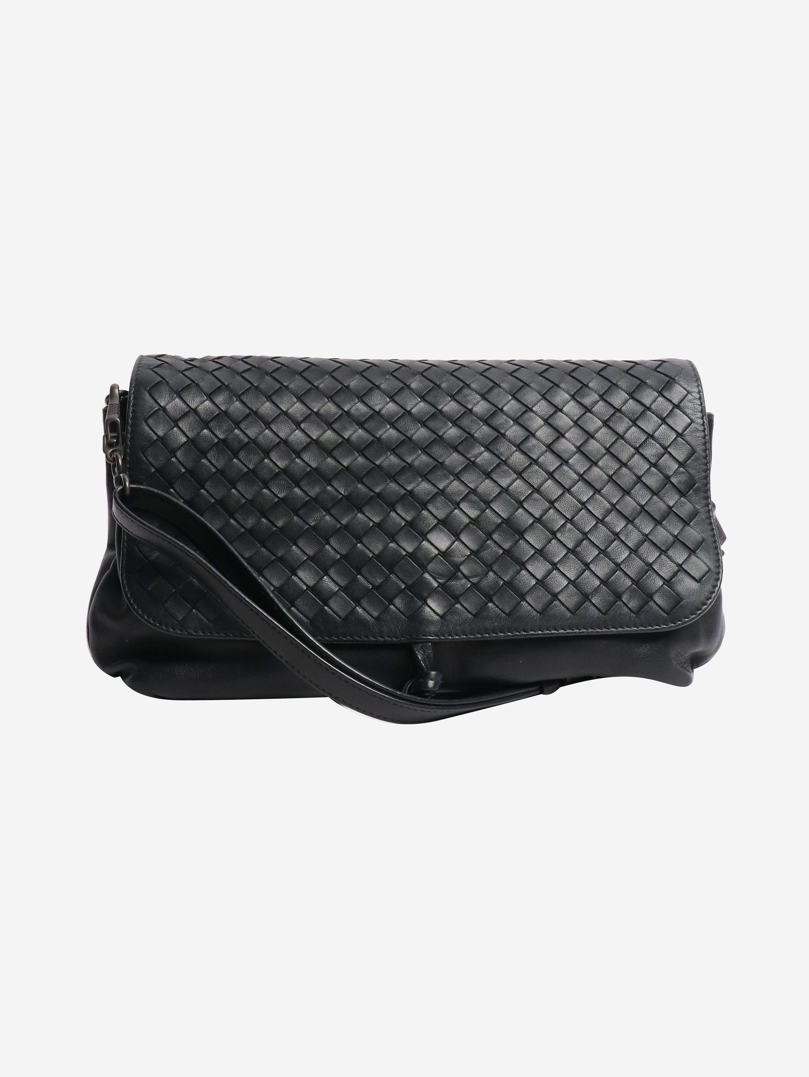 Bottega Veneta Black Intrecciato Messenger bag Size ONE SIZE - 1 Thumbnail