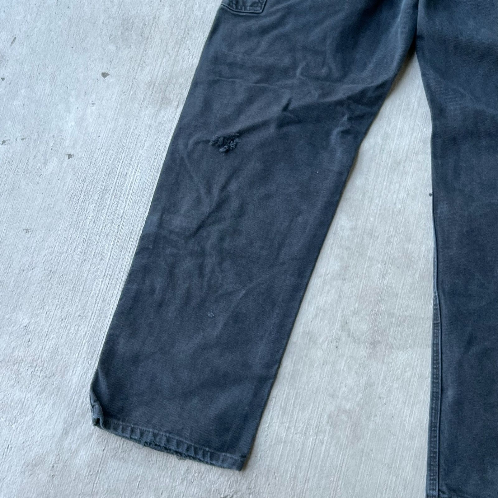 Carhartt × Vintage Carhartt faded black double knee work wear carpenter pants Size US 30 / EU 46 - 9 Thumbnail