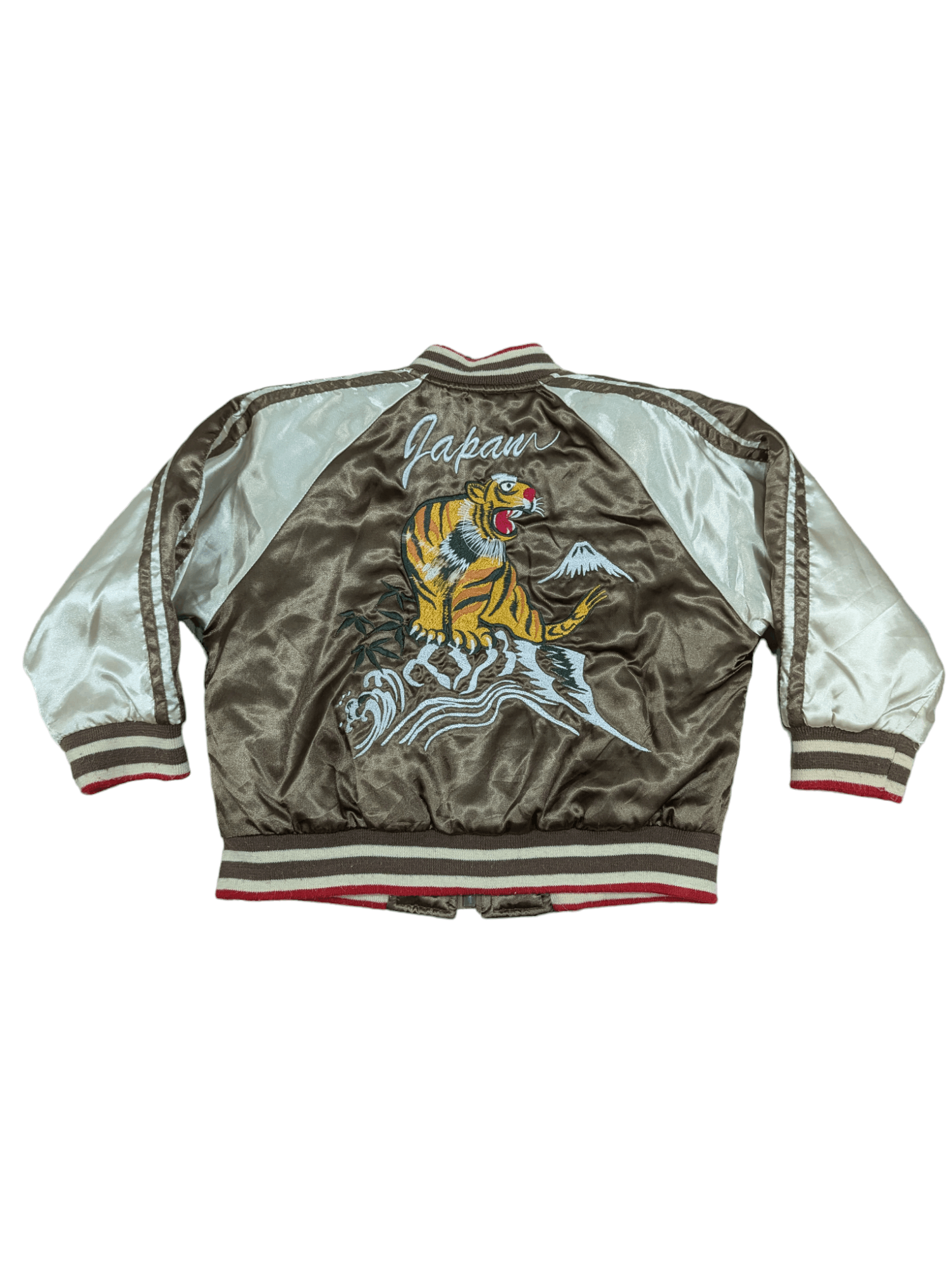 Japanese Brand SUKAJAN JACKET EMBROIDERY TIGER Size US XXS / EU 40 - 3 Thumbnail