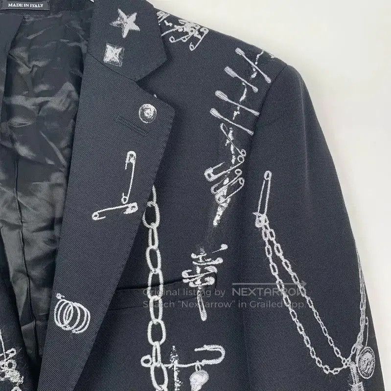 Alexander McQueen Alexander McQueen Black Wool Embellished Jacket . Size US S / EU 44-46 / 1 - 2 Thumbnail