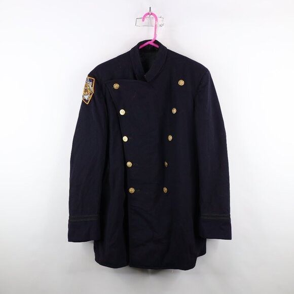 Vintage Vintage 50s 60s Merson NYPD New York Police Wool Jacket Size US L / EU 52-54 / 3 - 1 Thumbnail