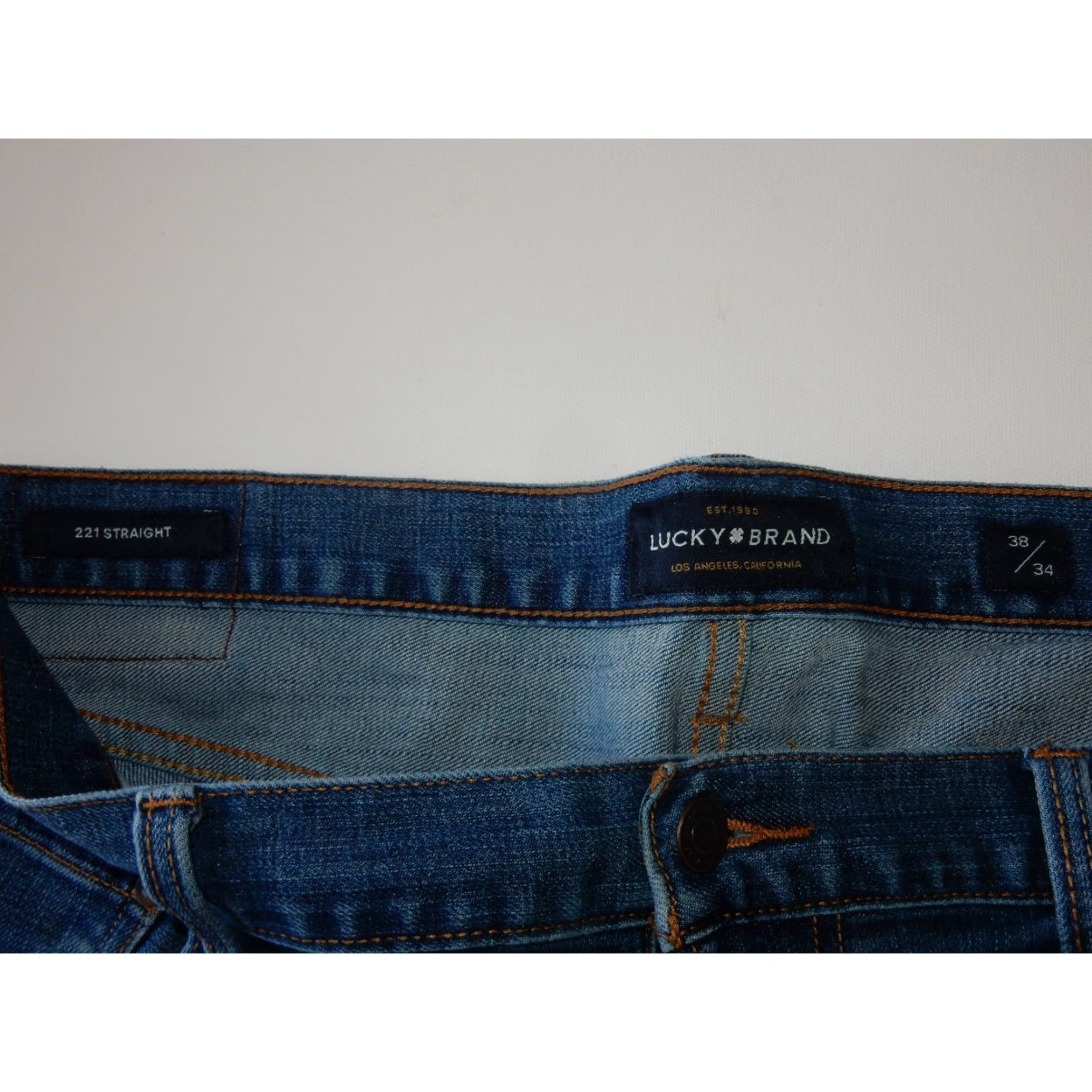 Lucky Brand VINTAGE Lucky Brand Men's Jeans Size 38x34 Straight Denim Blue 90s Fashion Size US 38 / EU 54 - 7 Thumbnail
