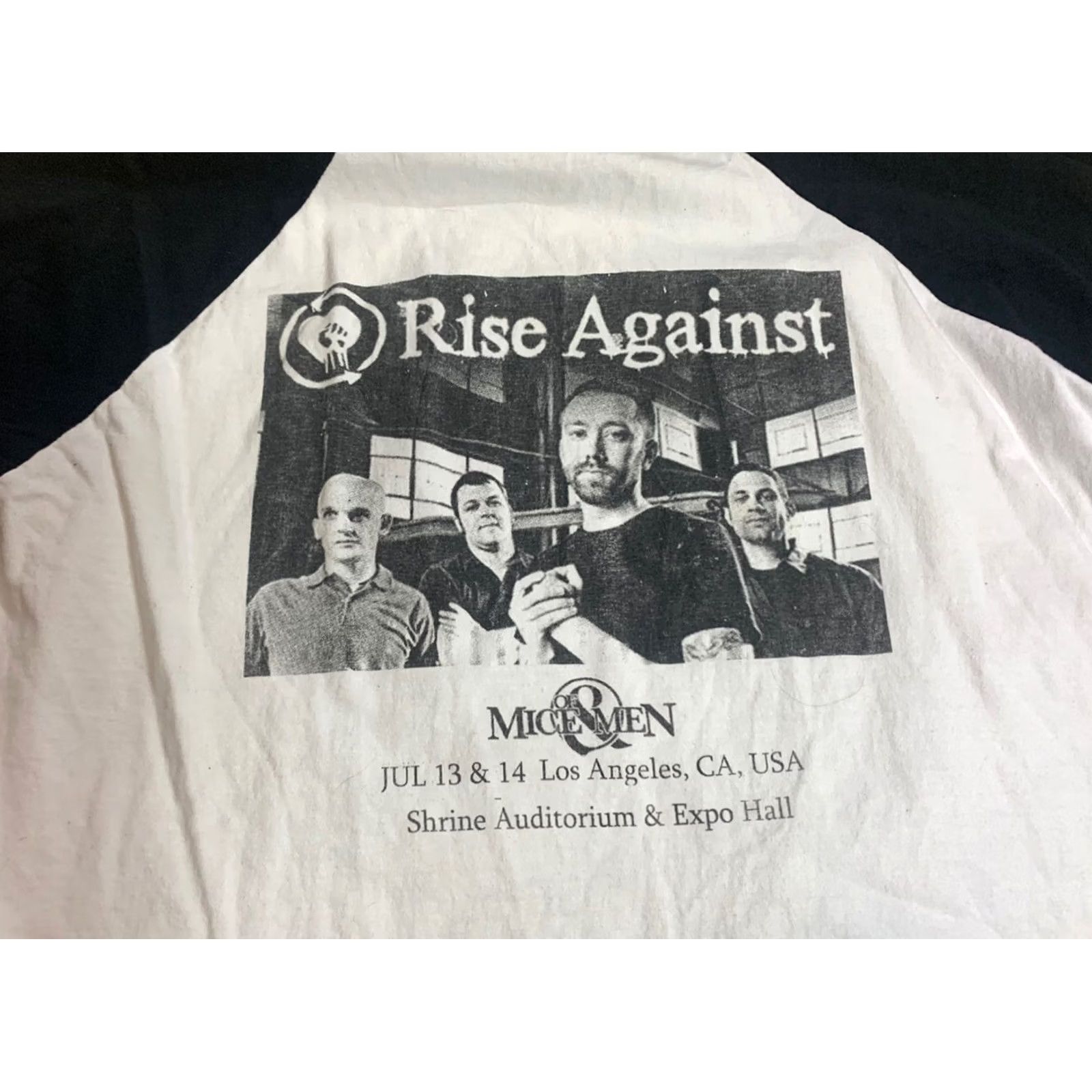 Vintage Rise Against Los Angeles Concert Mens Baseball Shirt XL Extra Large Rare Band Size US XL / EU 56 / 4 - 2 Thumbnail