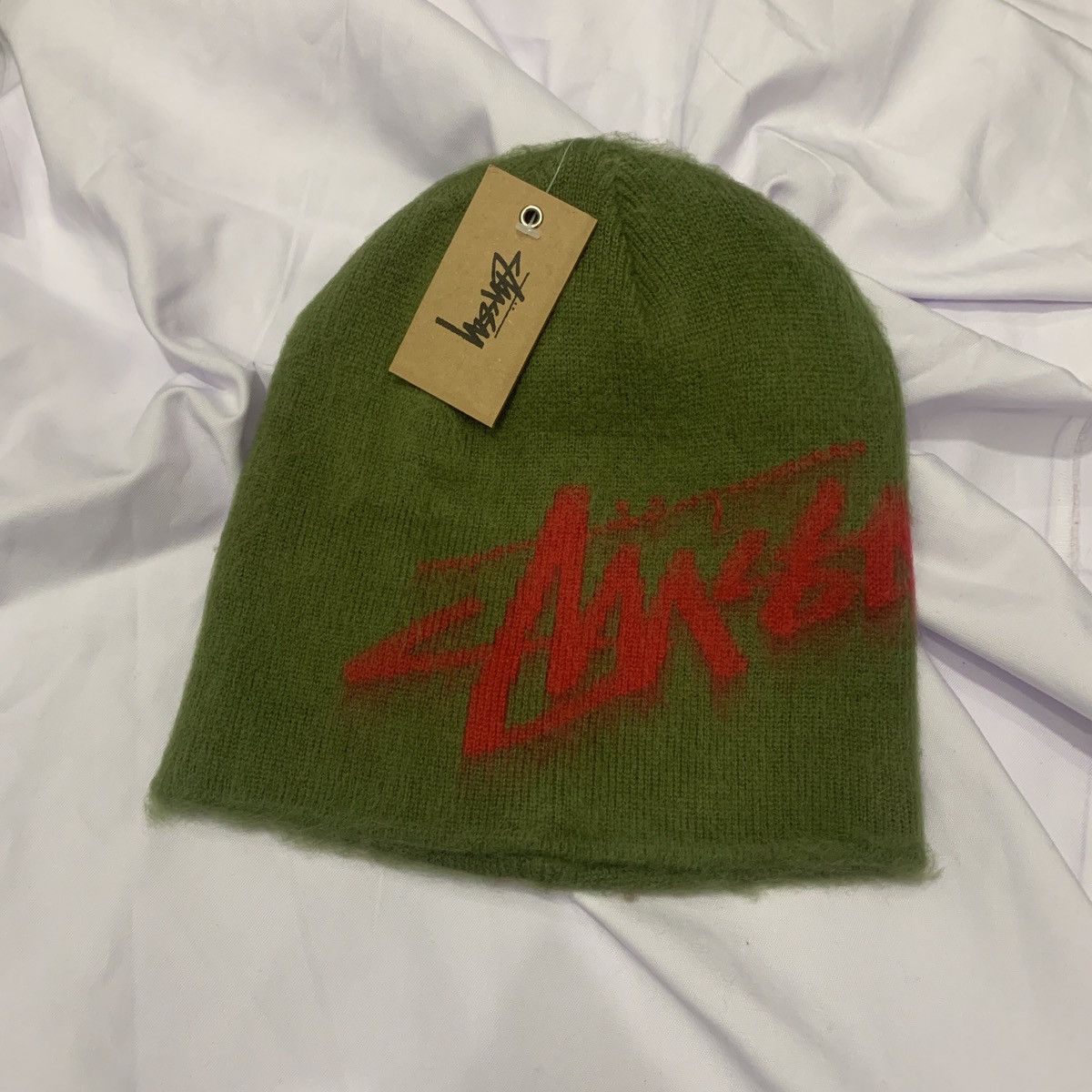 Stussy Stussy Brushed Out Stock Skullcap Beanie in Olive | Grailed