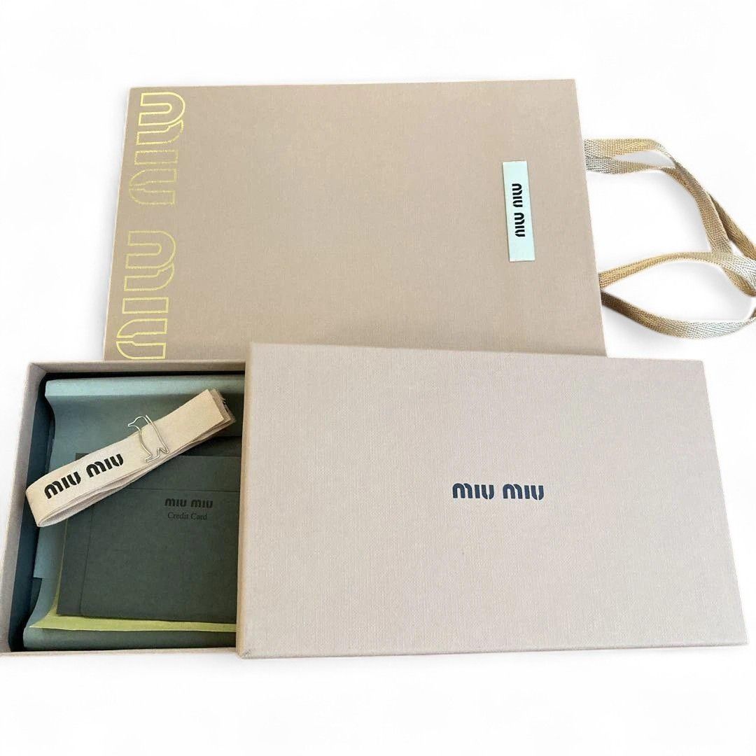 Miu Miu Miu Miu - Black Bifold Matelasse Wallet Vintage Leather Size ONE SIZE - 7 Thumbnail