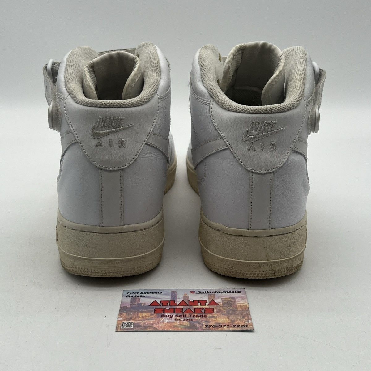 Nike Air Force 1 mid 07 white Size US 13 / EU 46 - 3 Thumbnail