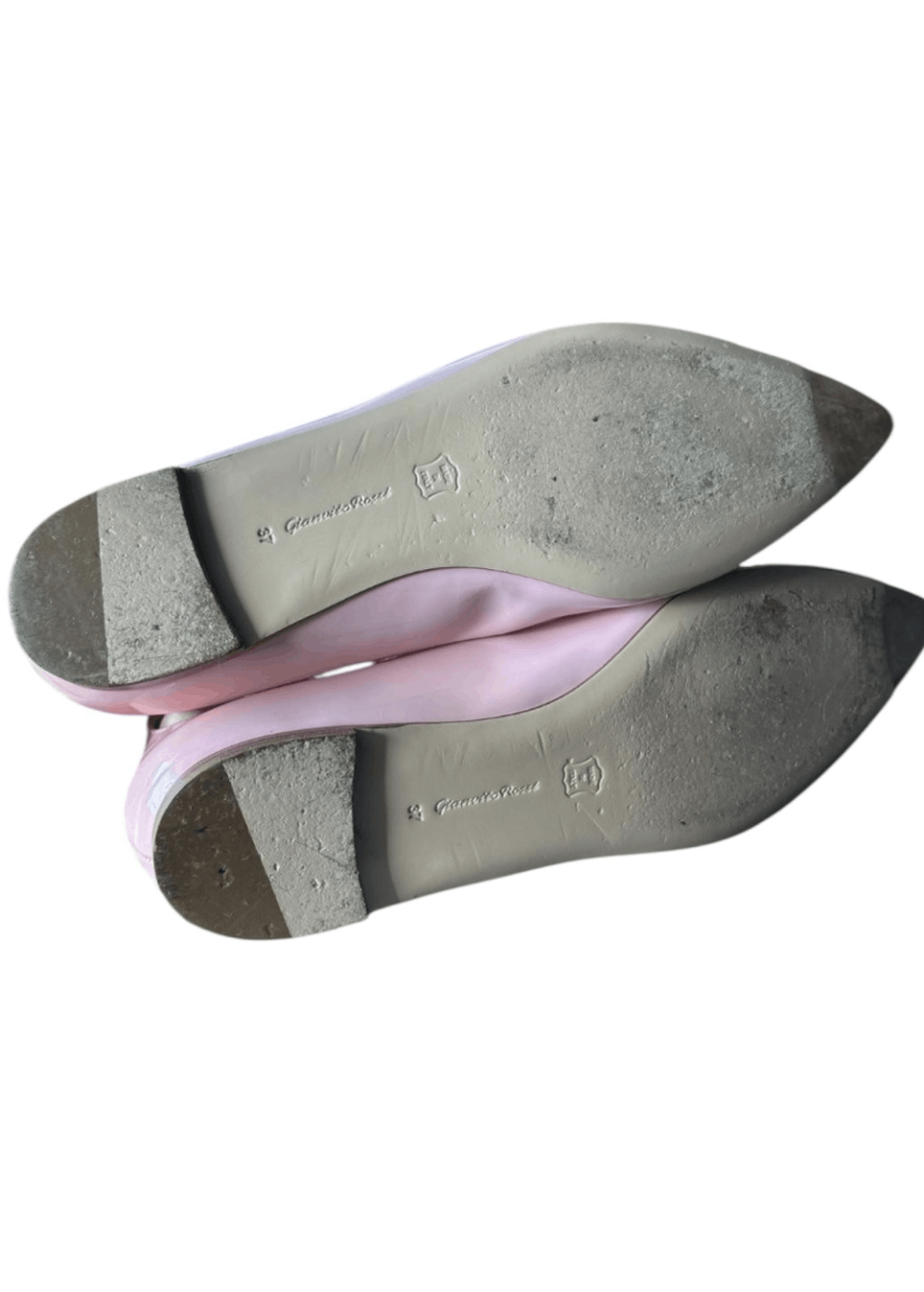 Gianvito Rossi Gianvito Rossi Pink Patent Leather Ankle Strap Flats Size 37 Size US 7 / IT 37 - 5 Thumbnail