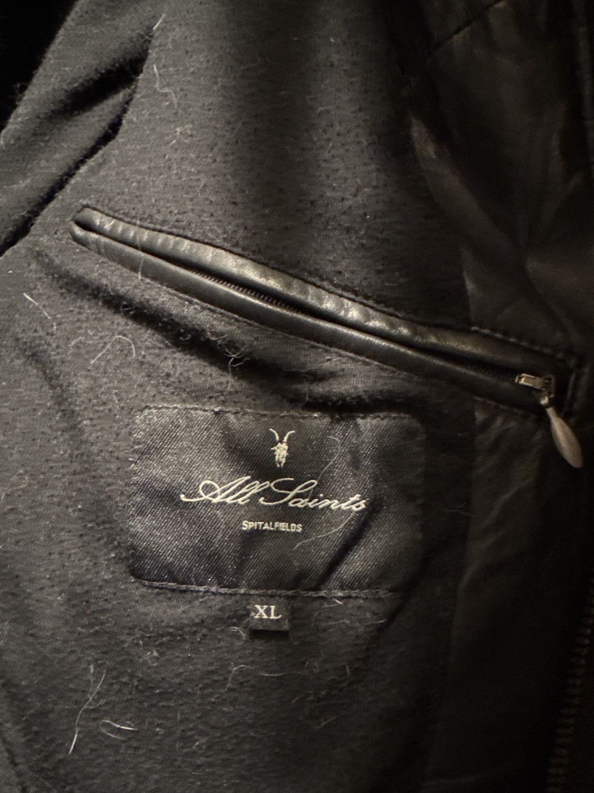 Allsaints ALLSAINTS Leather Cobra Bomber Size US XL / EU 56 / 4 - 6 Thumbnail
