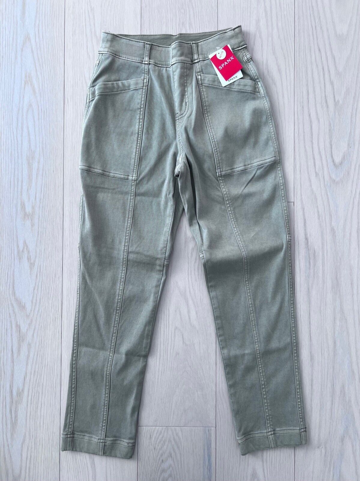 Spanx Spanx Petite 20399Q Stretch Straight Leg Pant Olive Oil Size 26" / US 2 / IT 38 - 3 Thumbnail