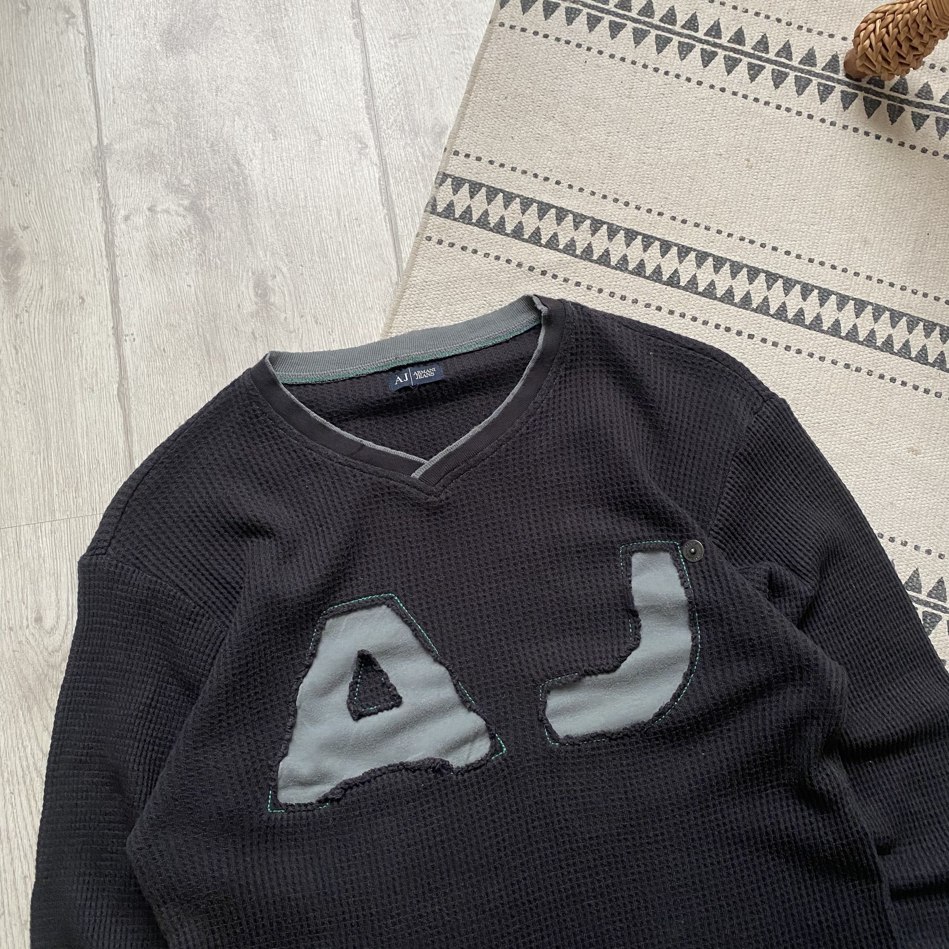 Armani 🔥Vintage 2000s Armani jeans long sleeve Avant-garde opium Size US M / EU 48-50 / 2 - 2 Thumbnail
