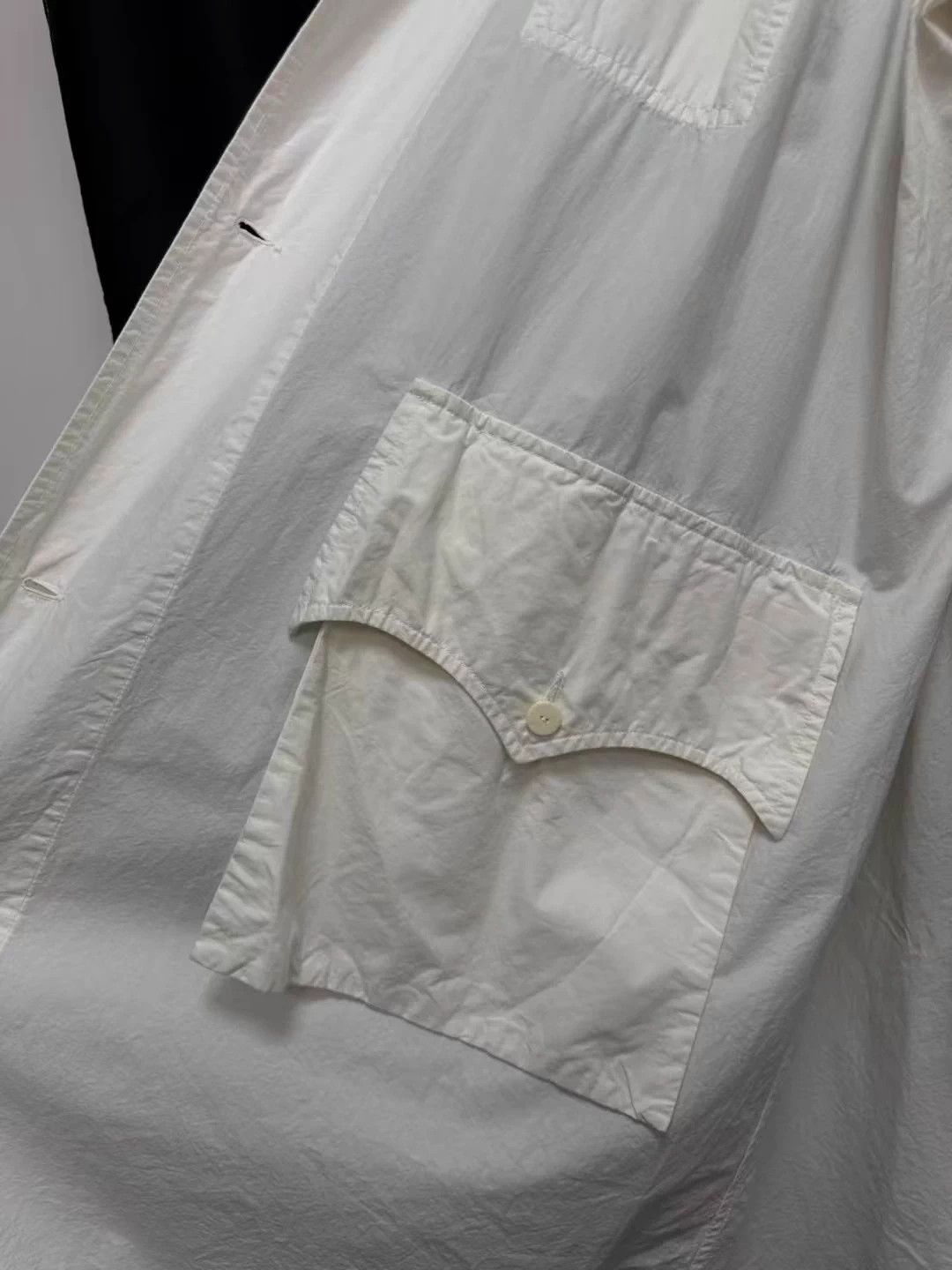 Other Chez VIDALENC milky white paper-cotton oversize coat Size US M / EU 48-50 / 2 - 5 Thumbnail