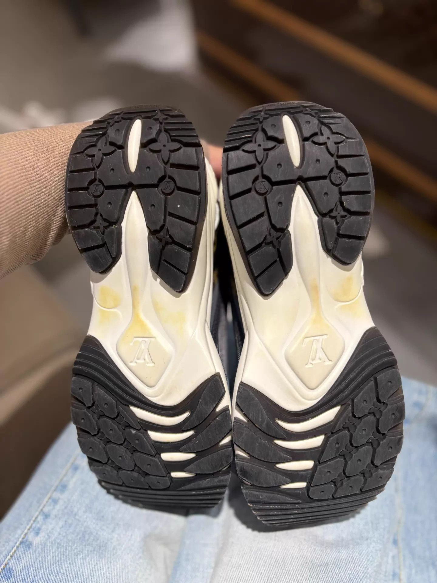 Louis Vuitton LV run55 black monogram thick sole casual shoes 36 Size US 5.5 / IT 35.5 - 6 Thumbnail