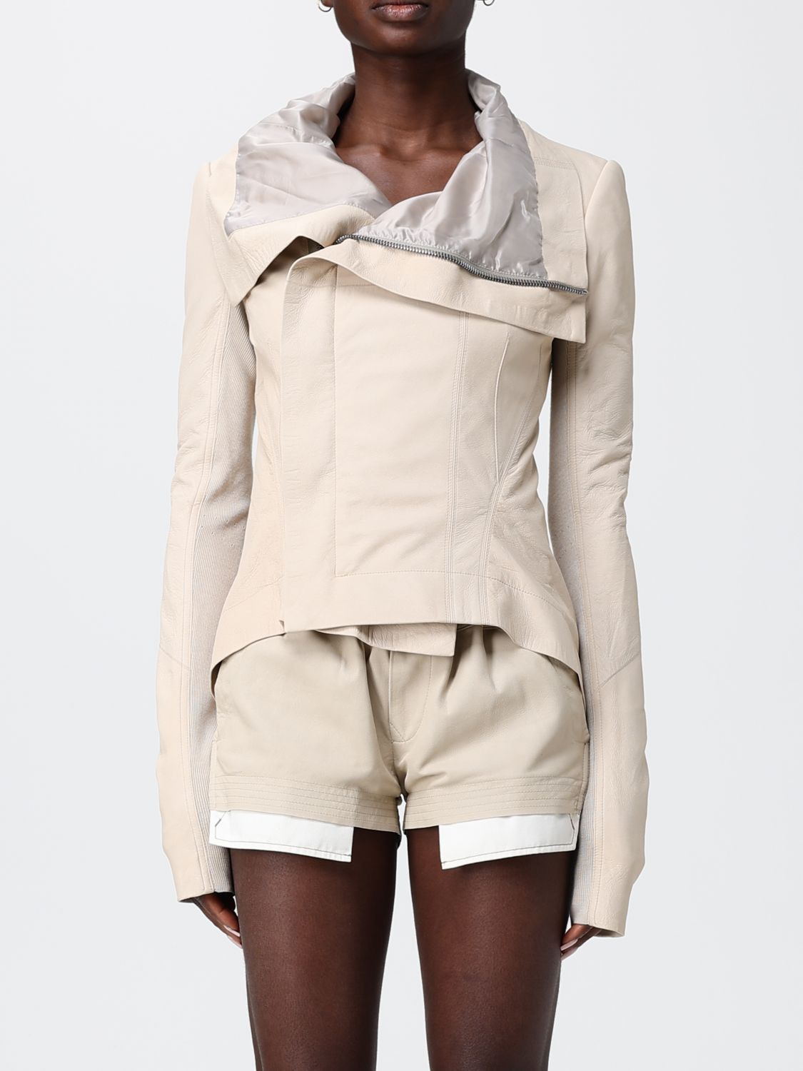 Rick Owens Rick Owens Jacket Woman Beige Size M / US 6-8 / IT 42-44 - 1 Thumbnail