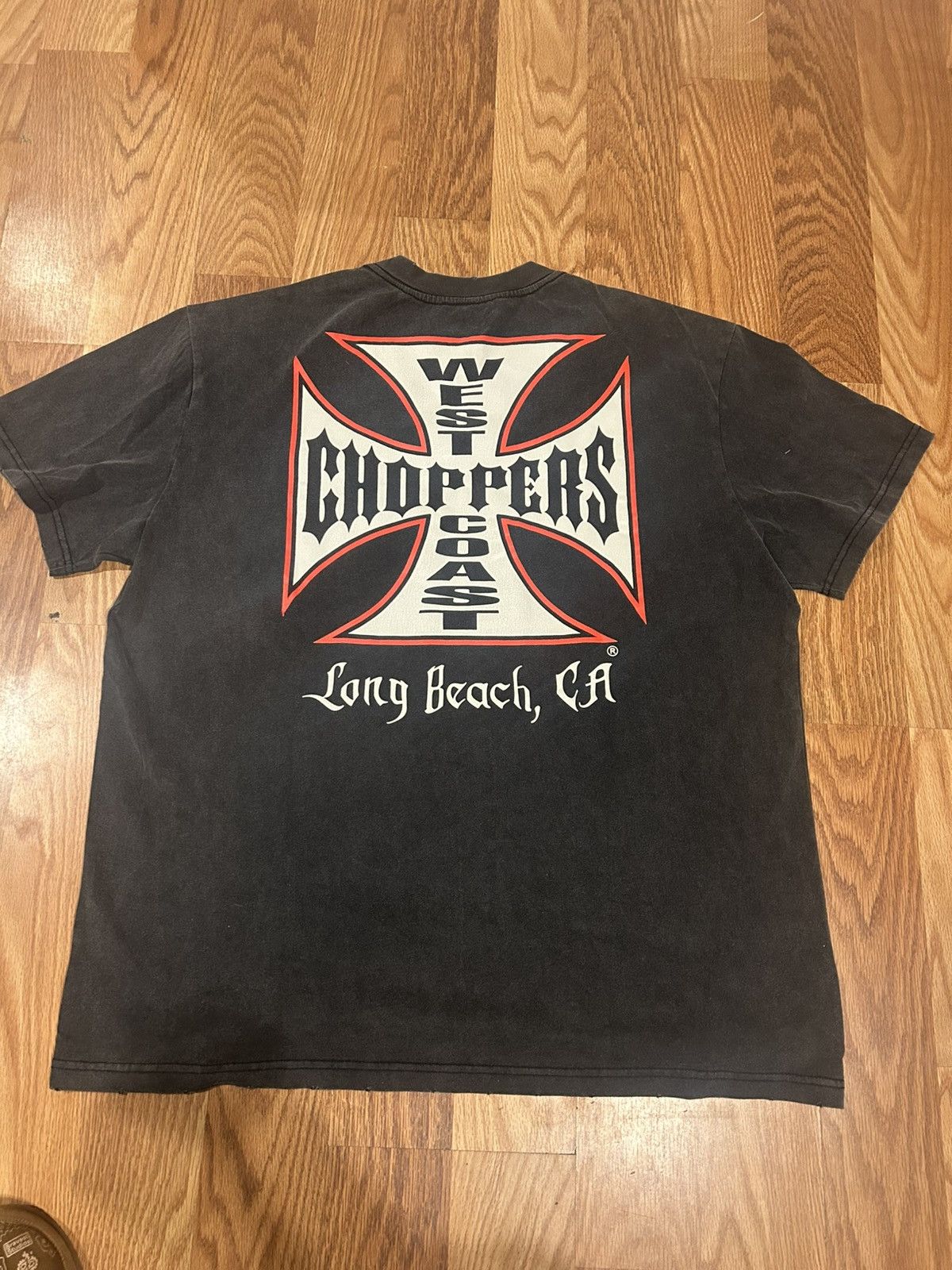 West Coast Choppers West Coast Choppers Shirt Black Fade Mens L