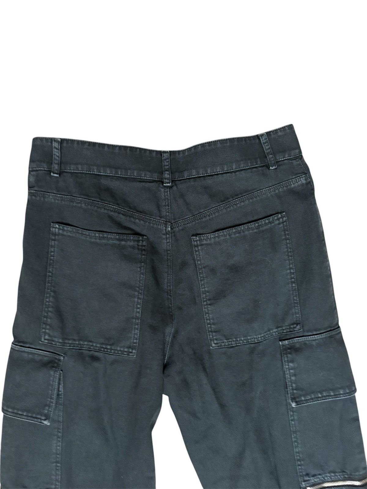 1017 ALYX 9SM × Alyx × MMW ALYX Skater Cargo Canvas Wide-Leg Pants in Washed Black Size US 30 / EU 46 - 9 Thumbnail