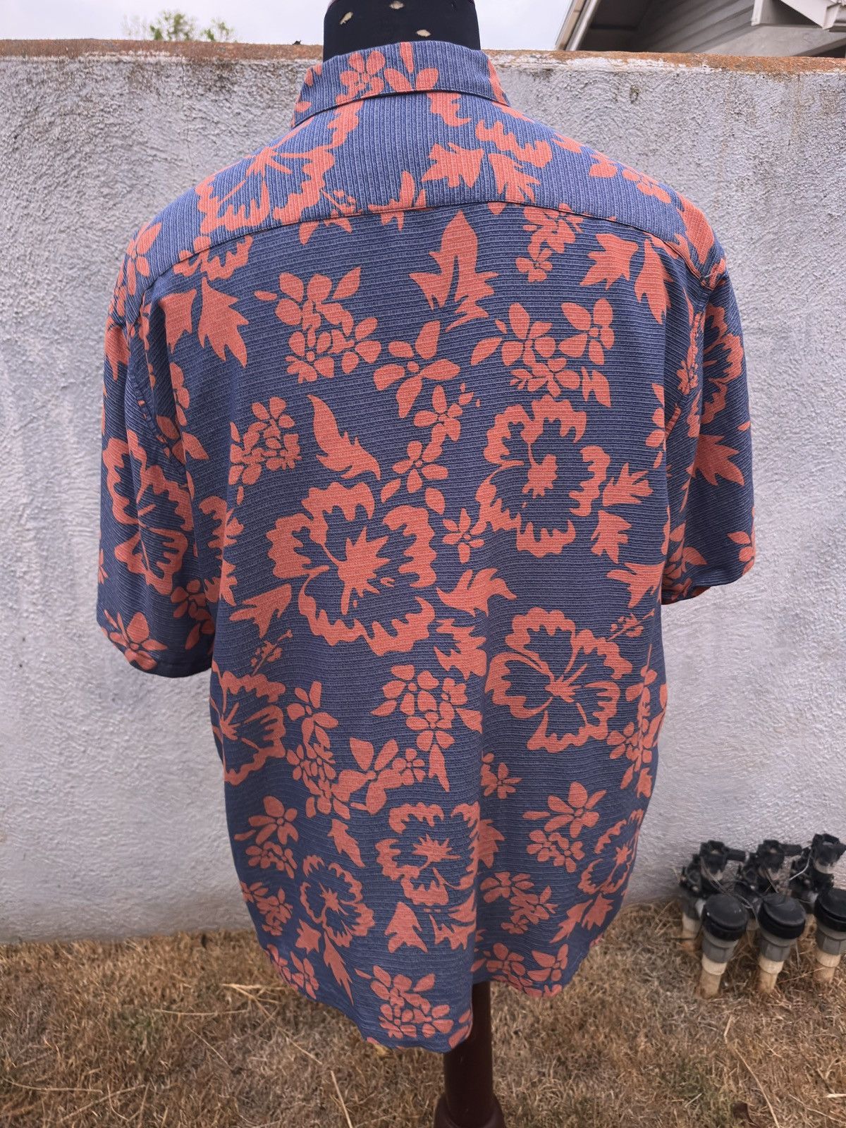 Kahala PreOwned Kahala Hawaiian Print Full Button Red/Blue Men's Size US XL / EU 56 / 4 - 2 Thumbnail