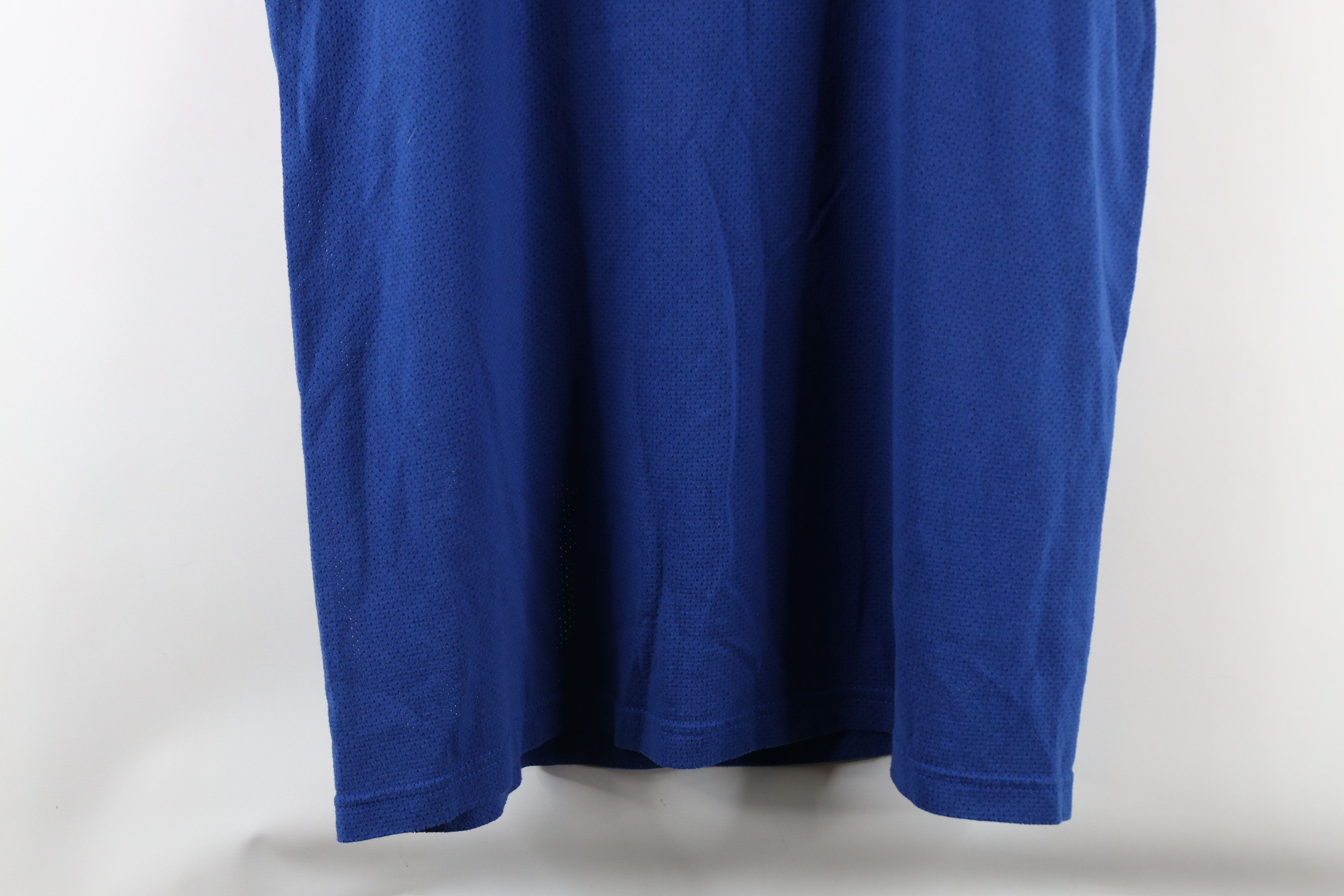 Vintage Vintage 90s Streetwear Mesh Sleeveless Muscle T-Shirt Blue Size US L / EU 52-54 / 3 - 10 Thumbnail
