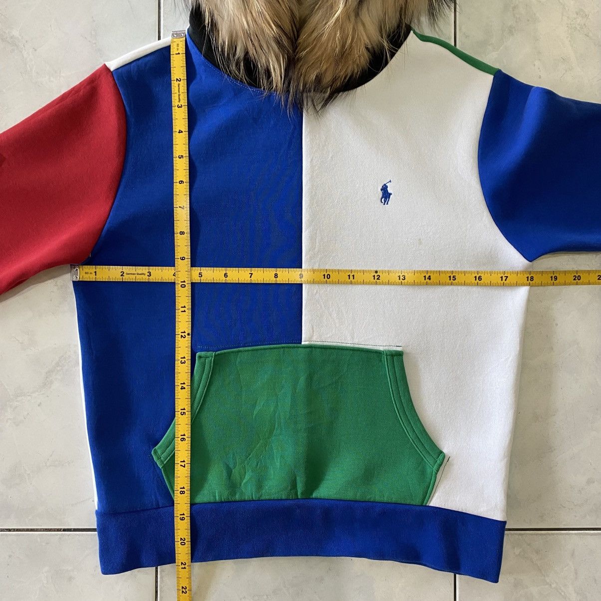 Japanese Brand FUR Polo Ralph Lauren Colorblock Hood Multicolor Streetwear Size US M / EU 48-50 / 2 - 22 Thumbnail