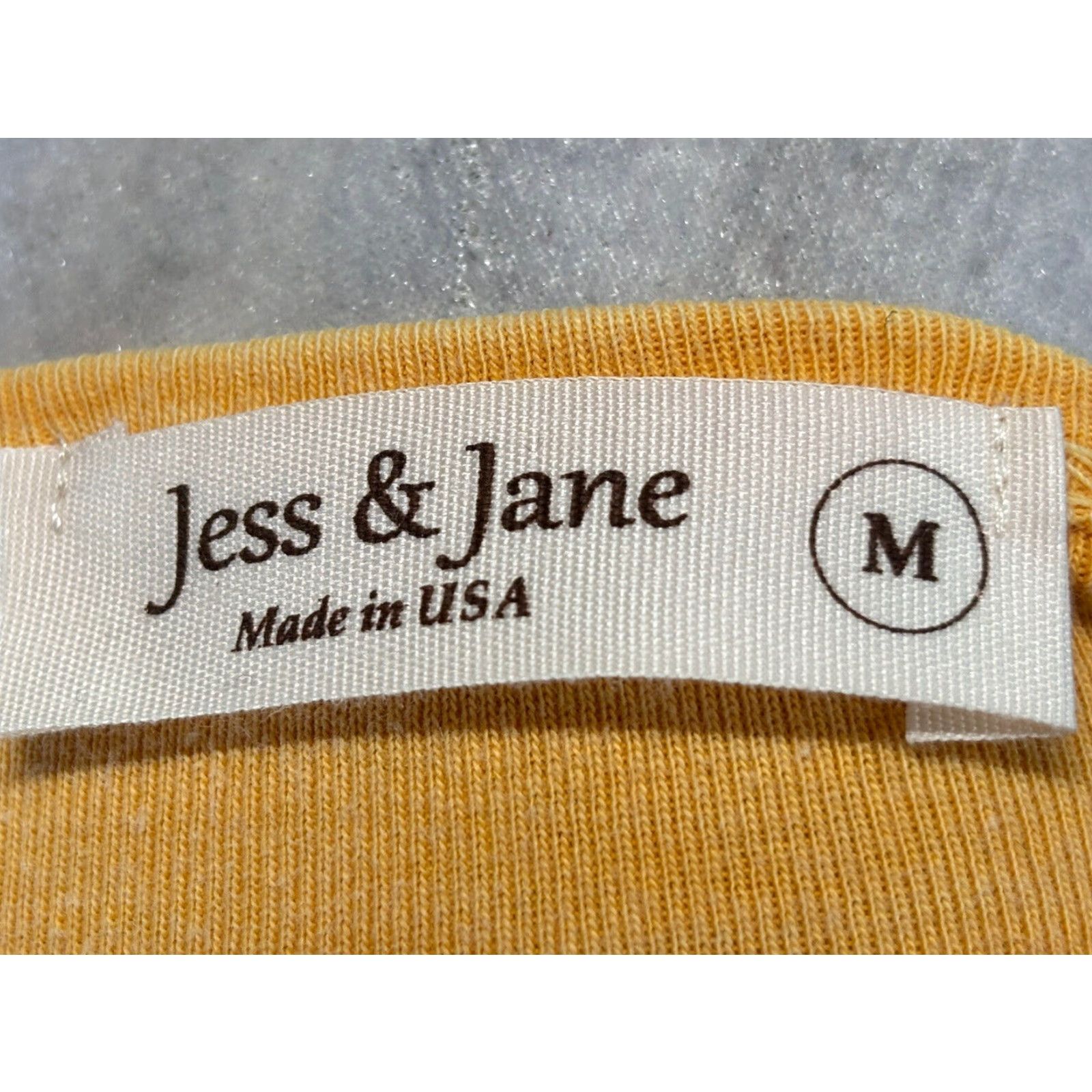 Vintage Jess & Jane Women's Casual Asian Top Shirt Yellow Medium Made USA Size M / US 6-8 / IT 42-44 - 7 Thumbnail