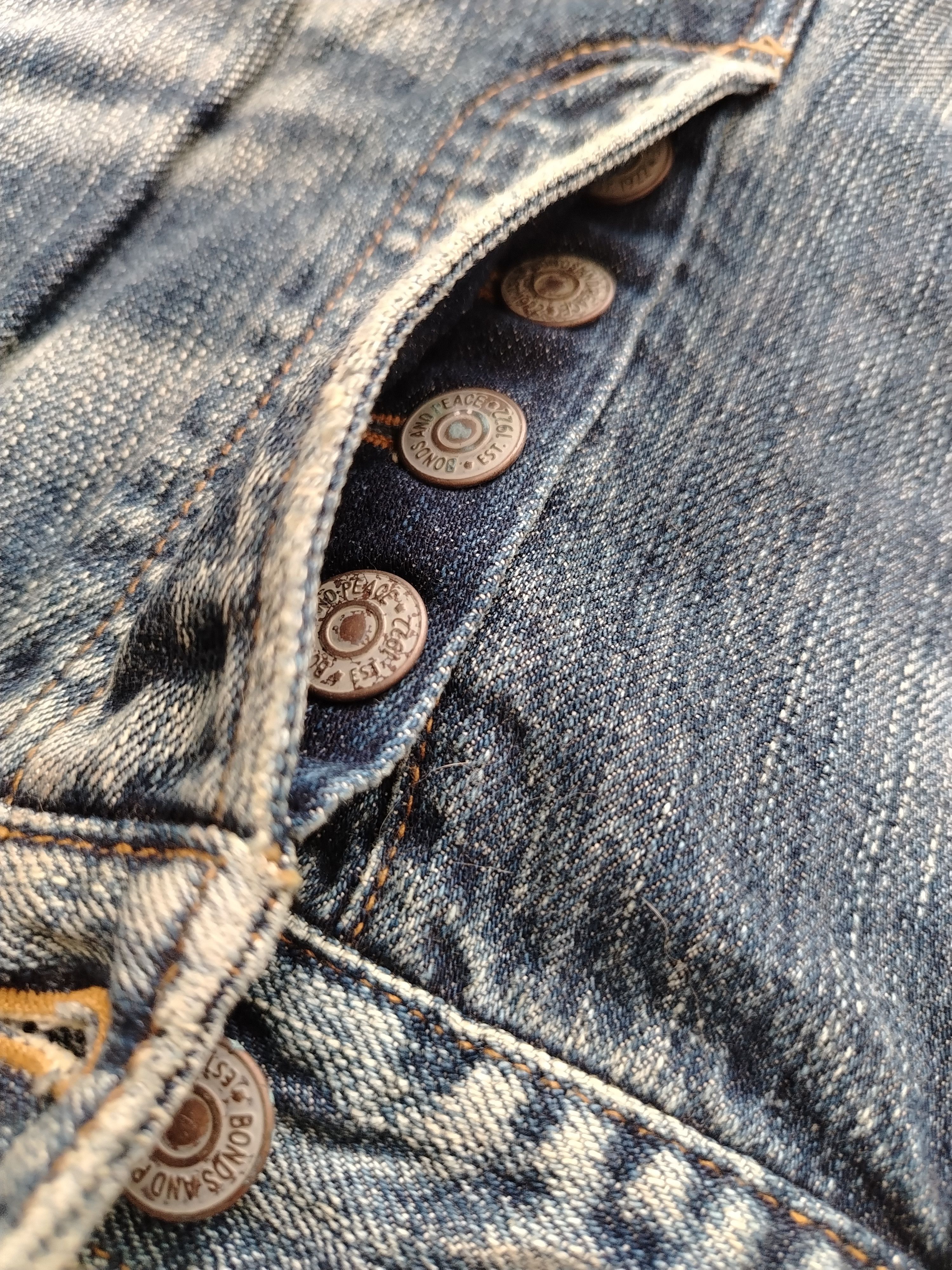 Vintage Sashiko Patchwork Jeans Bonds & Peace Size US 32 / EU 48 - 12 Thumbnail