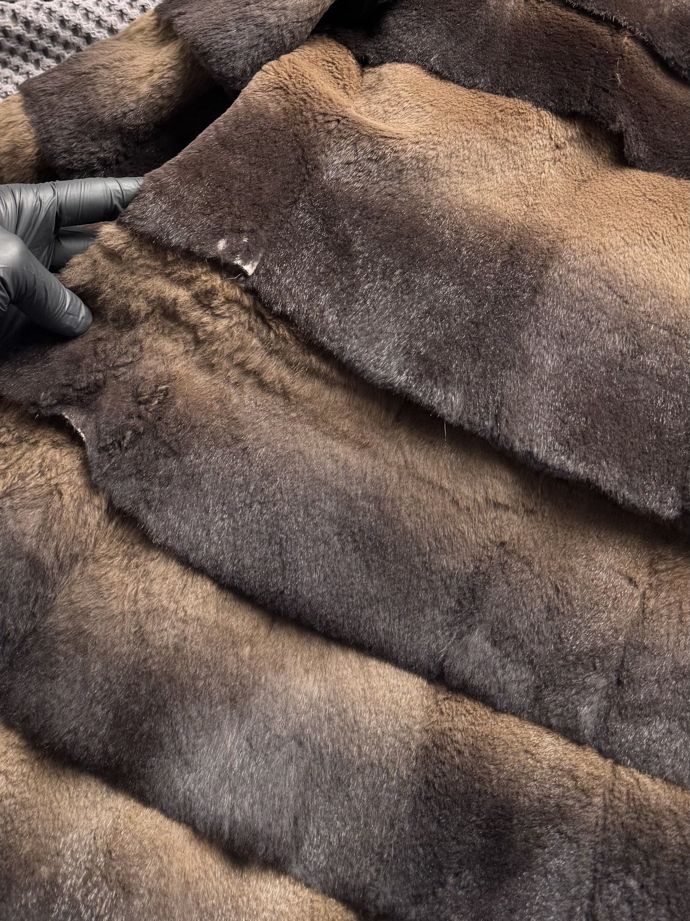 Vintage Vintage Real Fur Long Coat Striped Fur Collar Outerwear Size M / US 6-8 / IT 42-44 - 12 Thumbnail