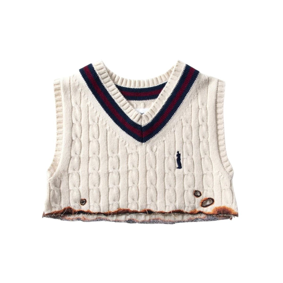 Doublet Burning embroidered cropped vest Size M / US 6-8 / IT 42-44 - 1 Thumbnail