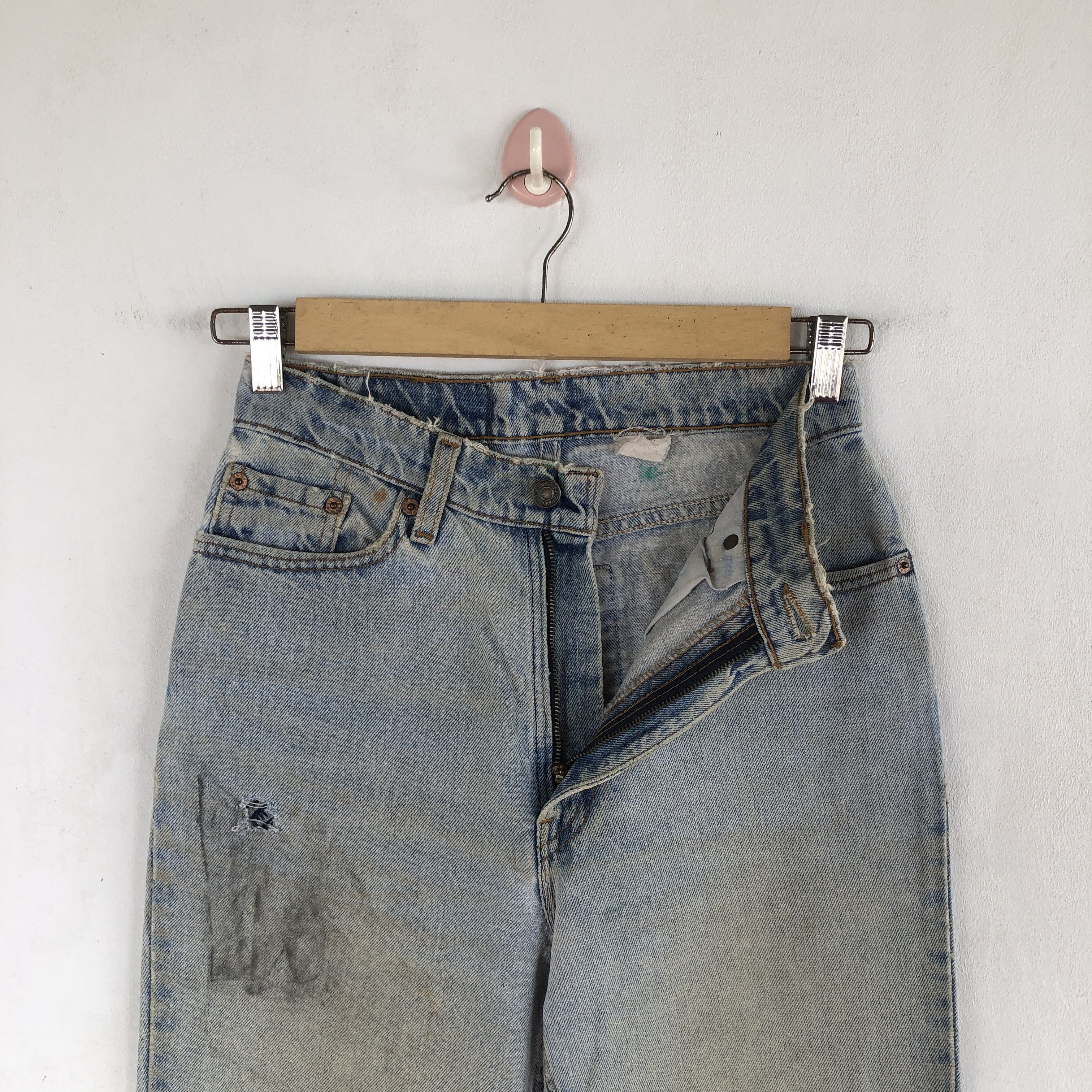 Levi's Vintage Levis Distressed Jeans Dirty Levi's 512 Denim Size 24" / US 00 / IT 34 - 6 Thumbnail
