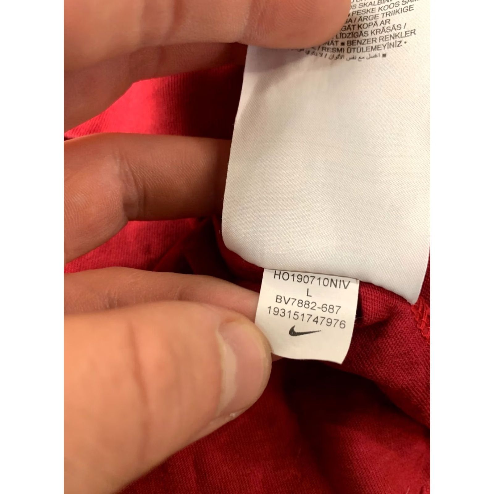 Nike Nike Original 2019 Men Casual Short Sleeve Shirt T-Shirt Tee Jersey Size L Large Red Nike Tee Shirt Mens Regular Size US L / EU 52-54 / 3 - 7 Thumbnail