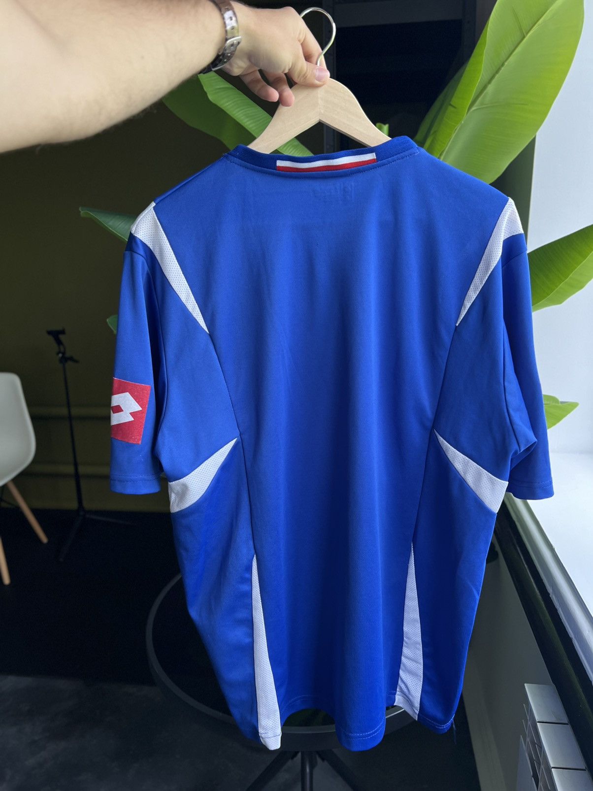 Lotto Sport Lotto Serbia Montenegro Home Jersey XL Blue 2000s Size US XL / EU 56 / 4 - 2 Thumbnail