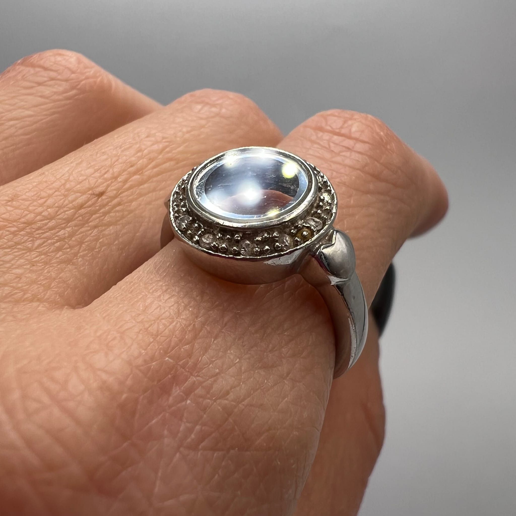 Sterling Silver Vintage Sterling Silver 925 Ring Size Marked ,7.5 US Size ONE SIZE - 2 Thumbnail