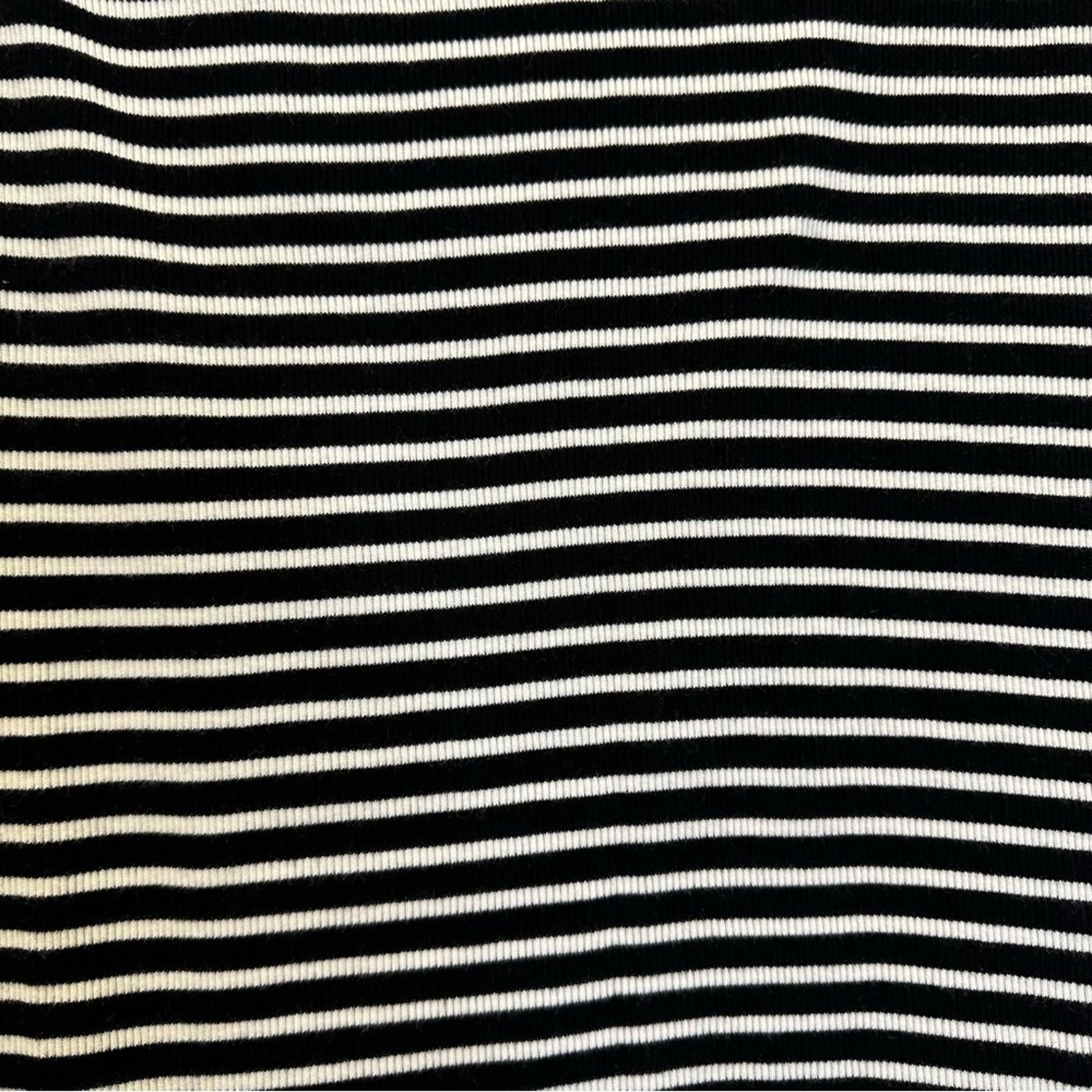 Brandy Melville Brandy Melville Striped Black & White Ribbed Dress - XS/S Size XS / US 0-2 / IT 36-38 - 4 Thumbnail