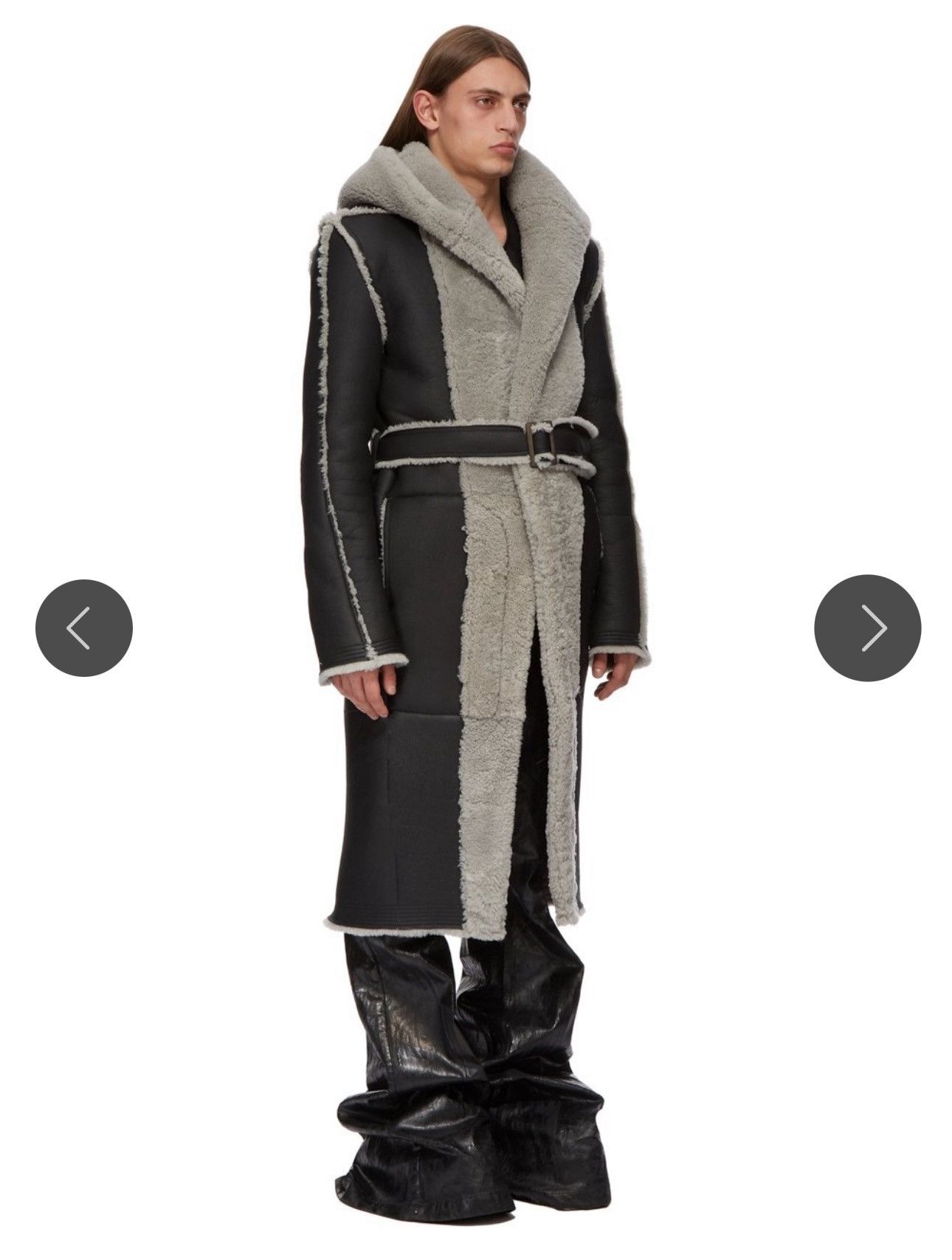 Rick Owens RICK OWENS FW24 PORTERVILLE RUNWAY MERINO SHEARLING Size US L / EU 52-54 / 3 - 3 Thumbnail