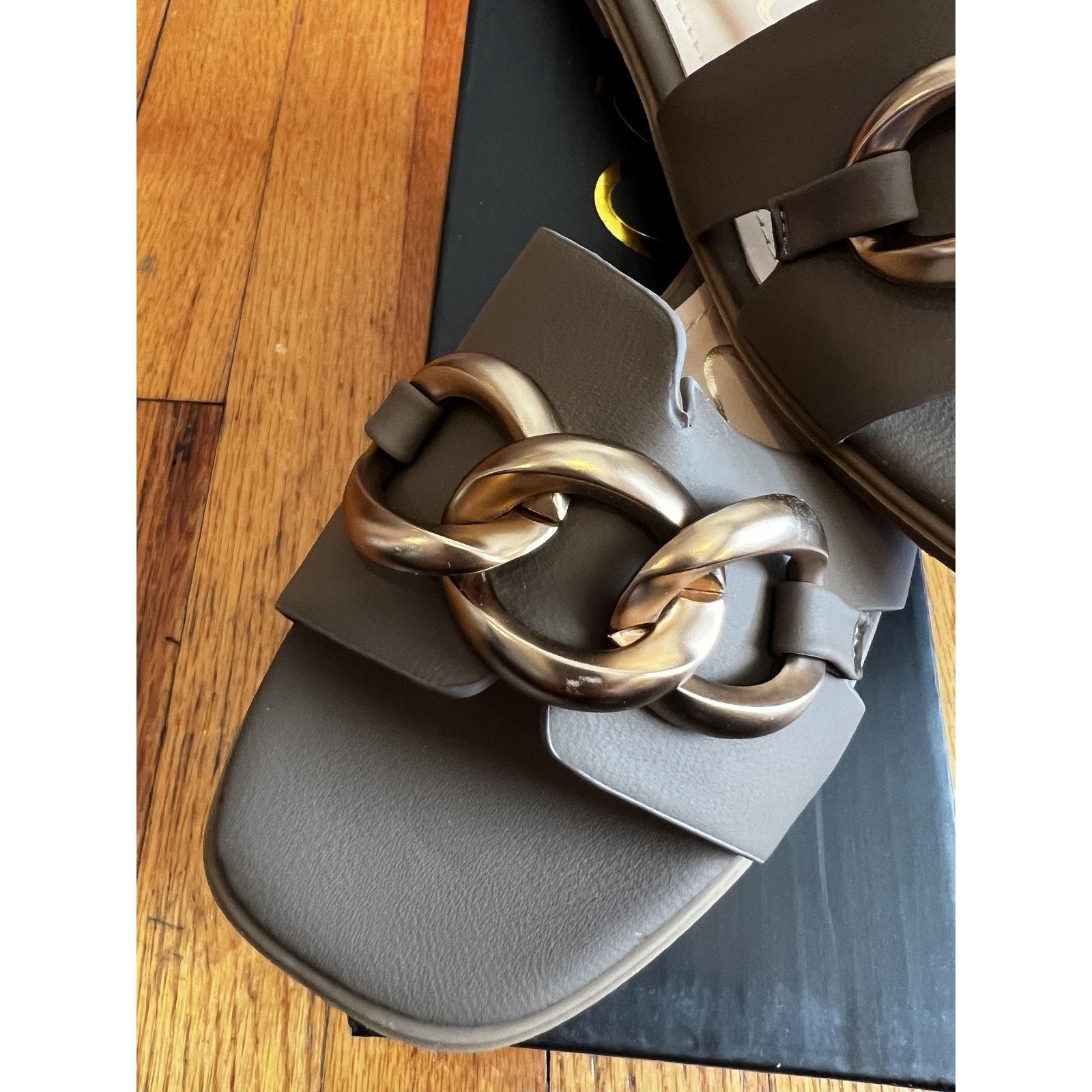 Other Ccocci Shoes Sandals Slides Size 6 Brown Mocha Baylor Chain Size US 6 / IT 36 - 2 Thumbnail