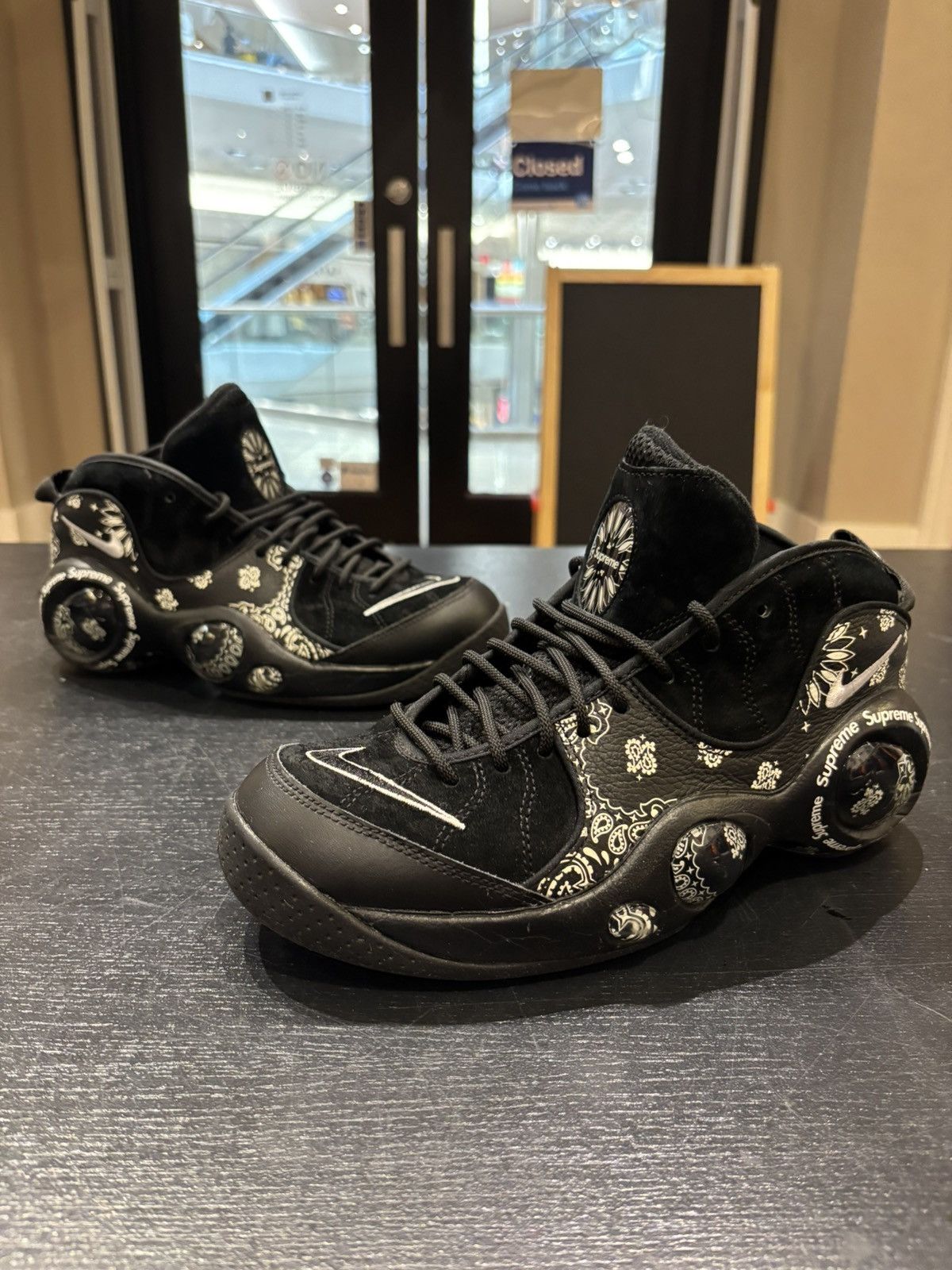 Nike Supreme X Nike Flight 95 SP ‘Black’ Size US 8.5 / EU 41-42 - 1 Thumbnail