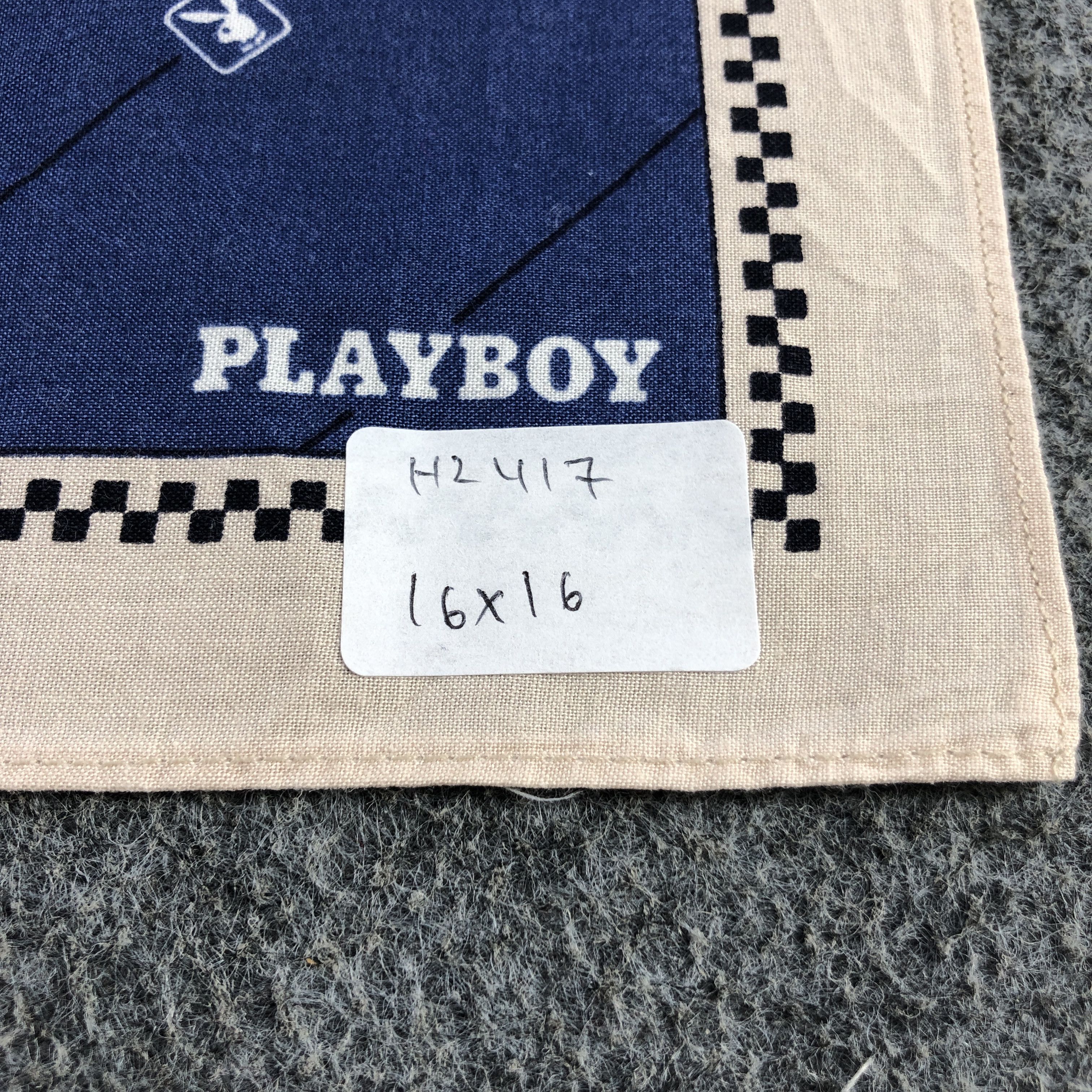 Playboy × Vintage Playboy Handkerchief Neckerchief Bandana H2417 Size ONE SIZE - 6 Thumbnail