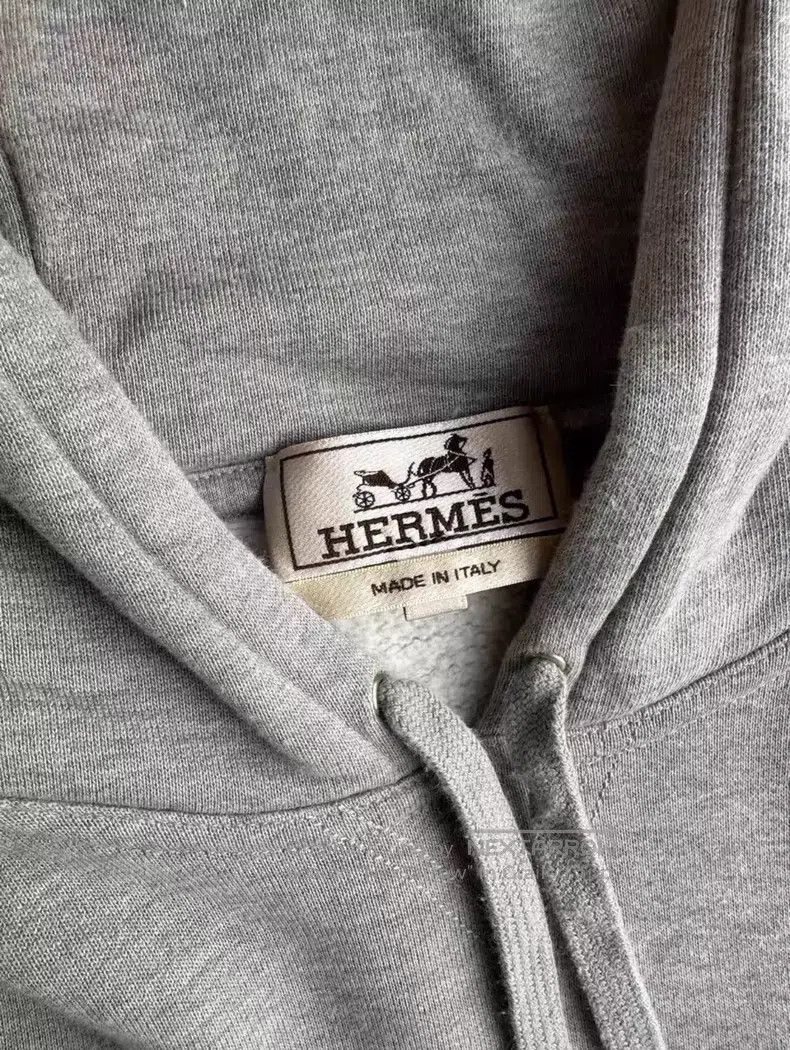 Hermes Hermes Horse head pattern hooded sweatshirt, slight discol Size XL / US 12-14 / IT 48-50 - 5 Thumbnail