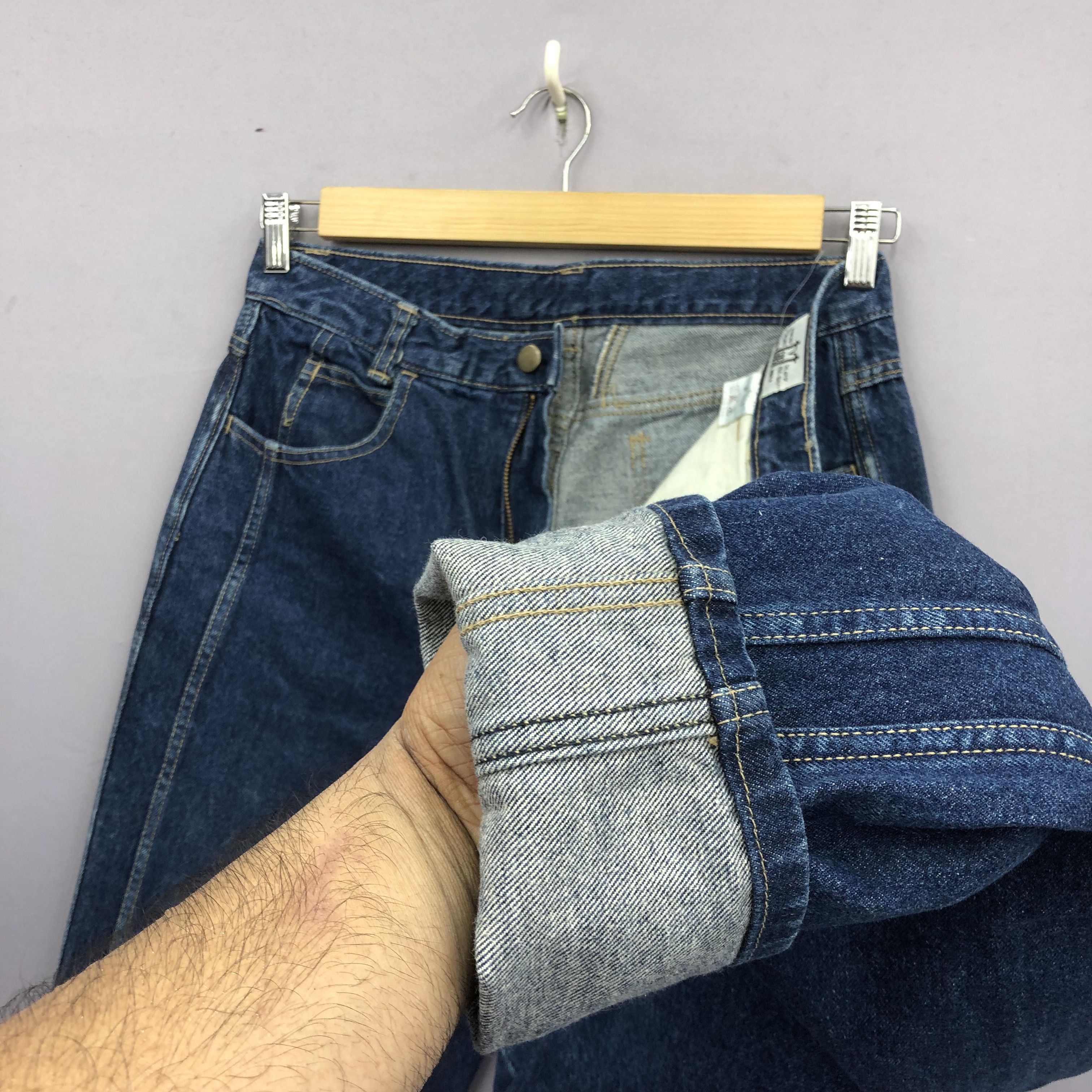 Japanese Brand Vintage 90s M Gob Japanese Tapered Loose Jeans Skater Denim Size US 32 / EU 48 - 7 Thumbnail