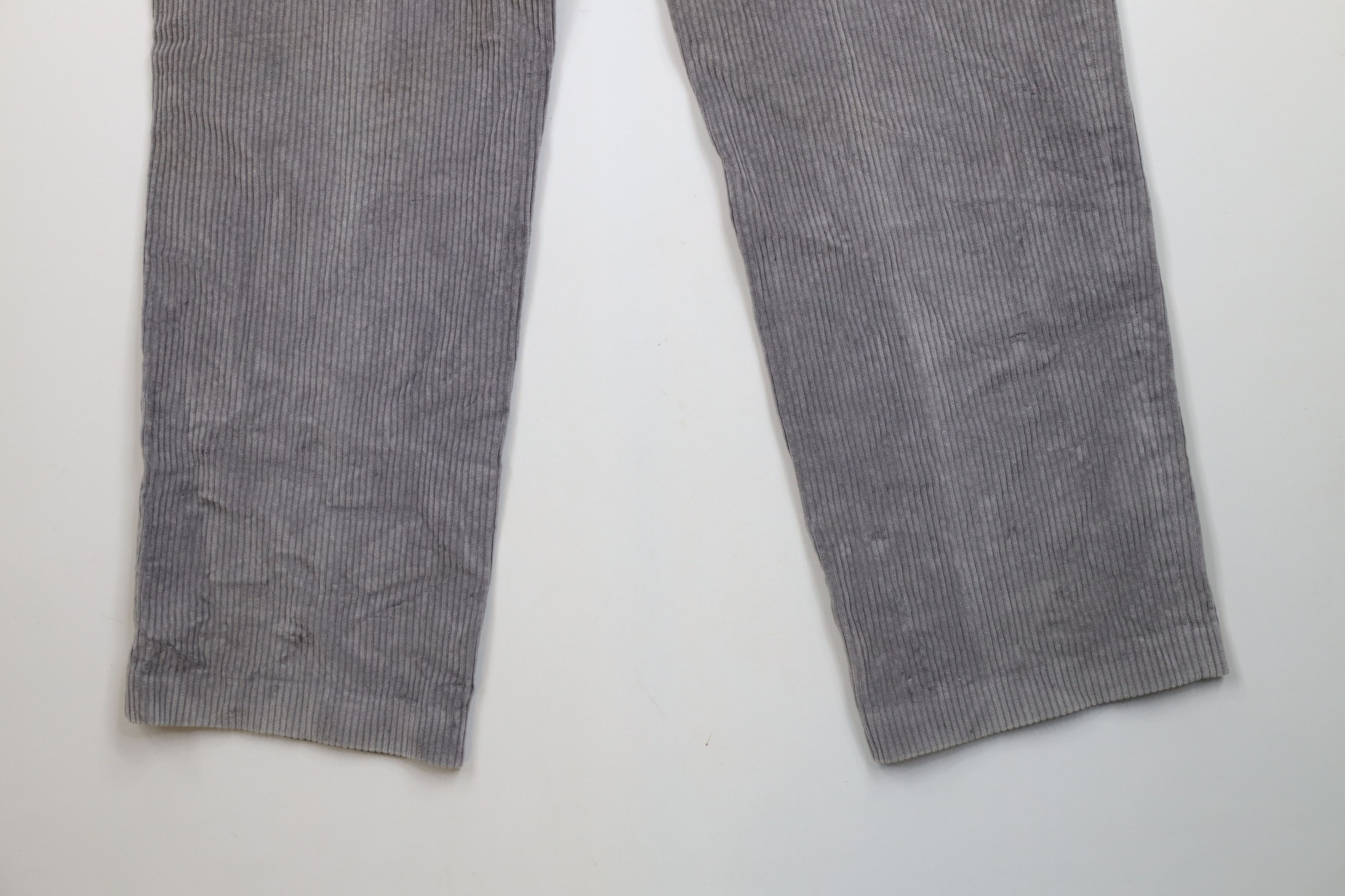 Lands' End × Vintage Vintage 70s Lands End Heavy Wide Leg Corduroy Pants Gray USA Size US 38 / EU 54 - 14 Thumbnail