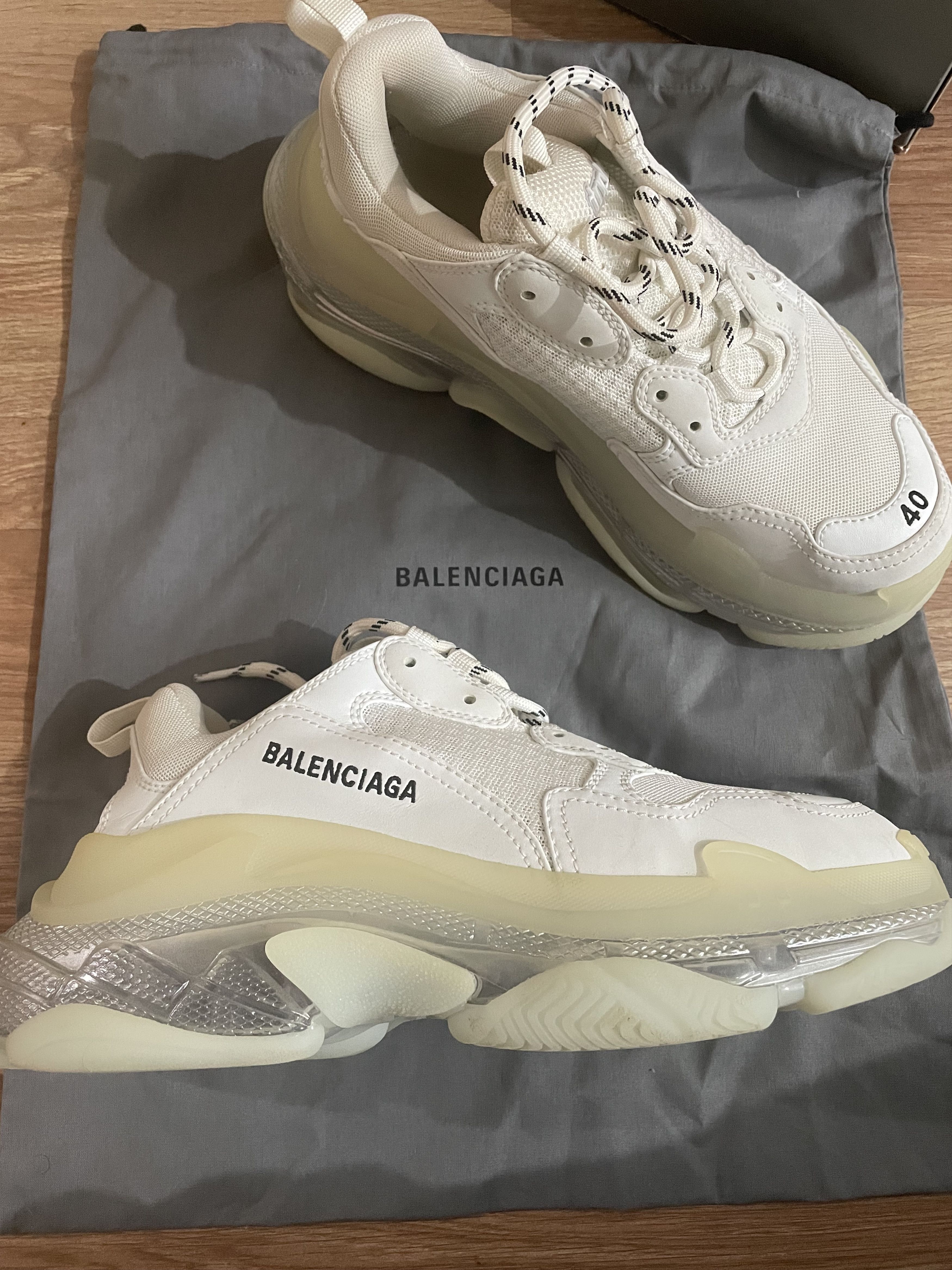 Balenciaga Balenciaga Triple S Womens UK Size 7 Lace-Up Trainers Size US 7 / IT 37 - 1 Thumbnail